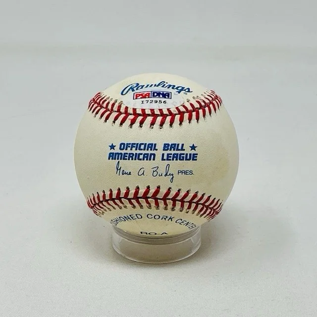 Nolan Bushnell Autographed Atari & Chuck E. Cheese Chain Creator Baseball PSA, image 4