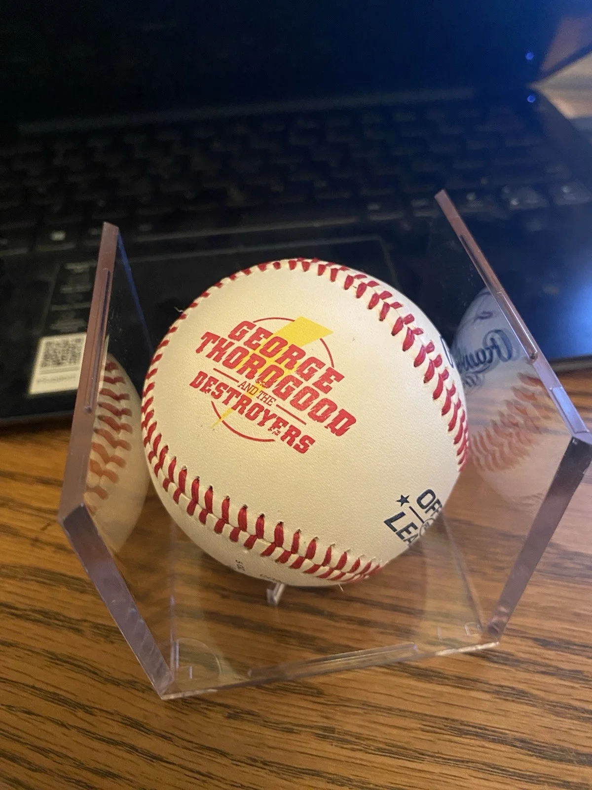 George Thorogood Signed Rawlings Baseball, image 2