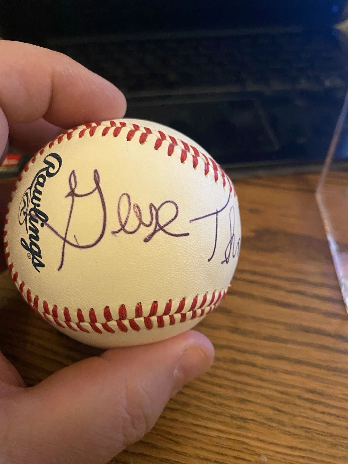 George Thorogood Signed Rawlings Baseball, image 3