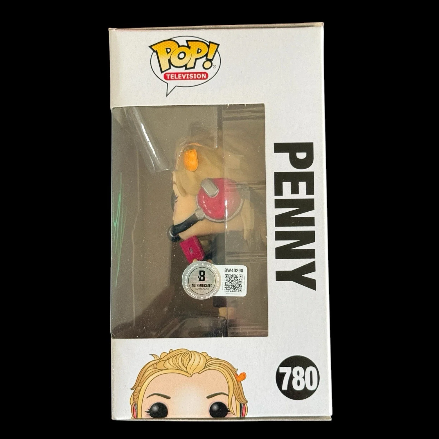 Kaley Cuoco Signed Penny Funko Pop #780 BAS Beckett COA Autograph Big Bang BBT, изображение 2