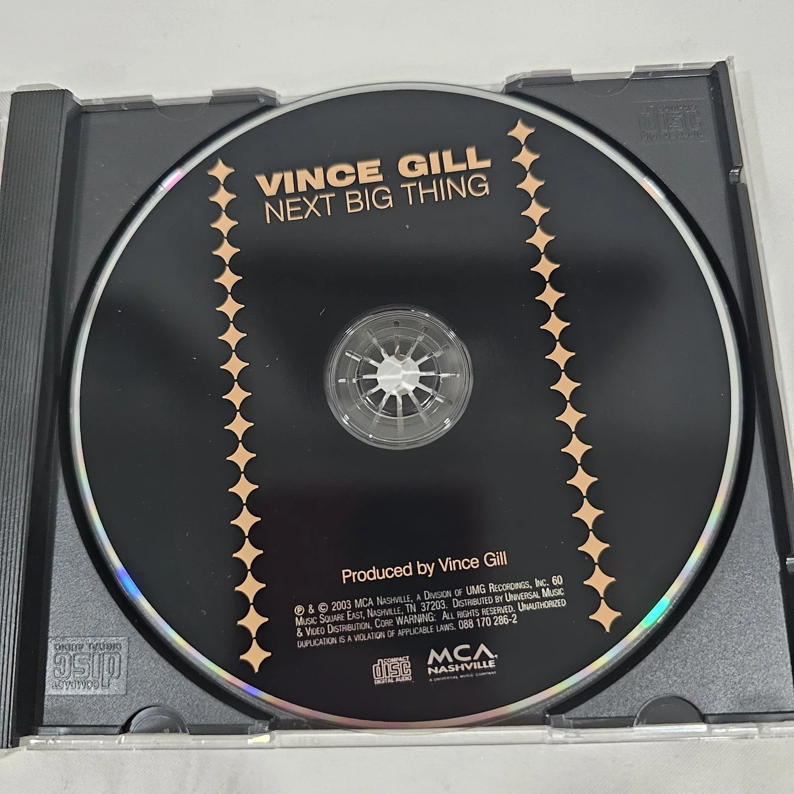 Vince Gill Signed Cd "Next Big Thing" Autographed Country Music, изображение 3