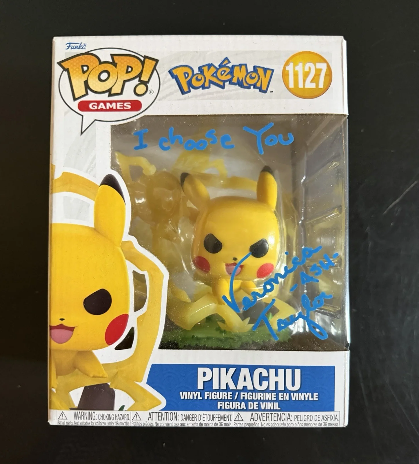 VERONICA TAYLOR SIGNED JUMBO PIKACHU FUNKO POP ‘POKEMON ANIME’ JSA COA, изображение 2