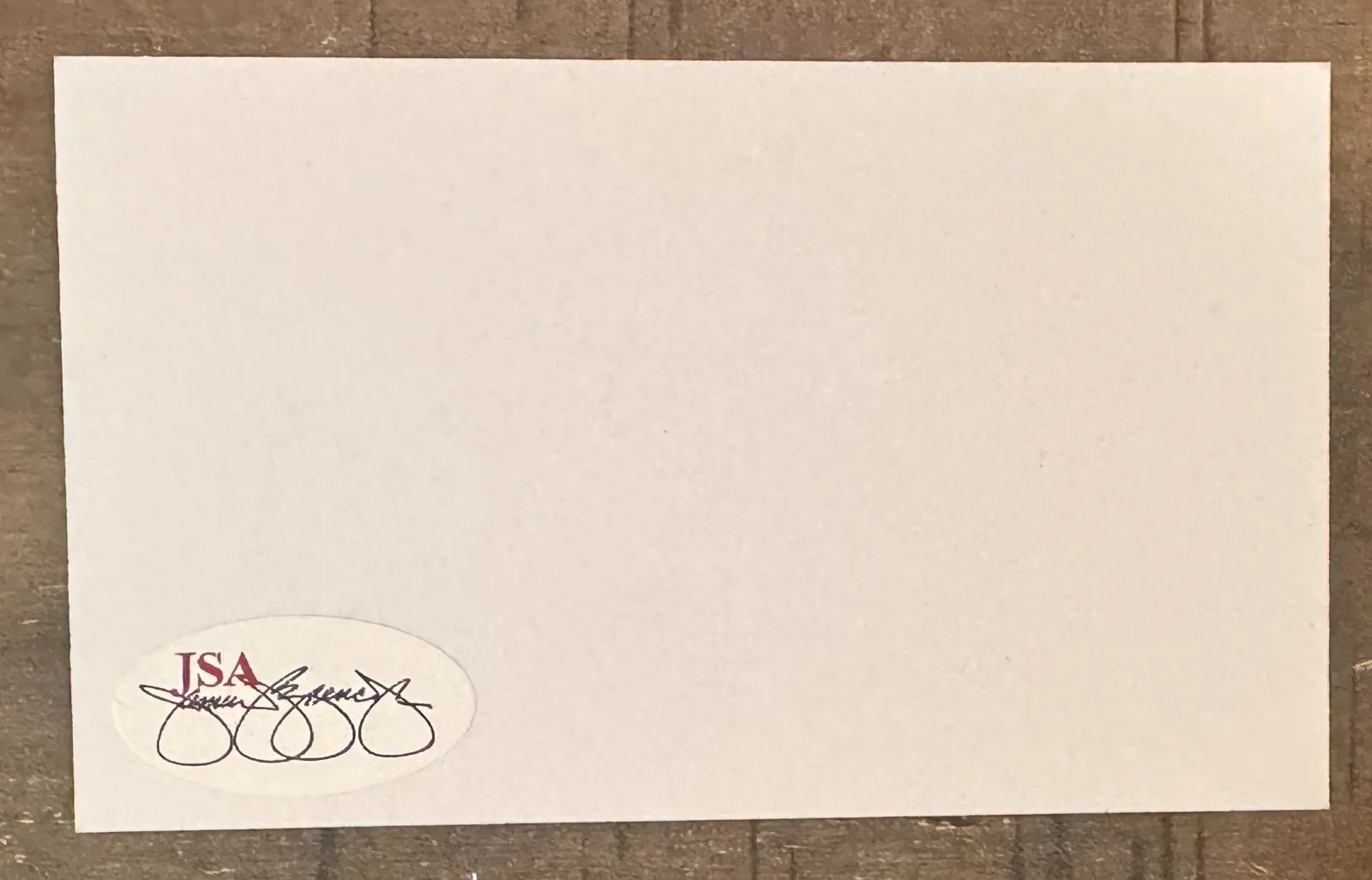 Ed Asner — Ed Asner Signed Business Card Sized 2"x3.5" Autograph Cut Signature JSA, изображение 2