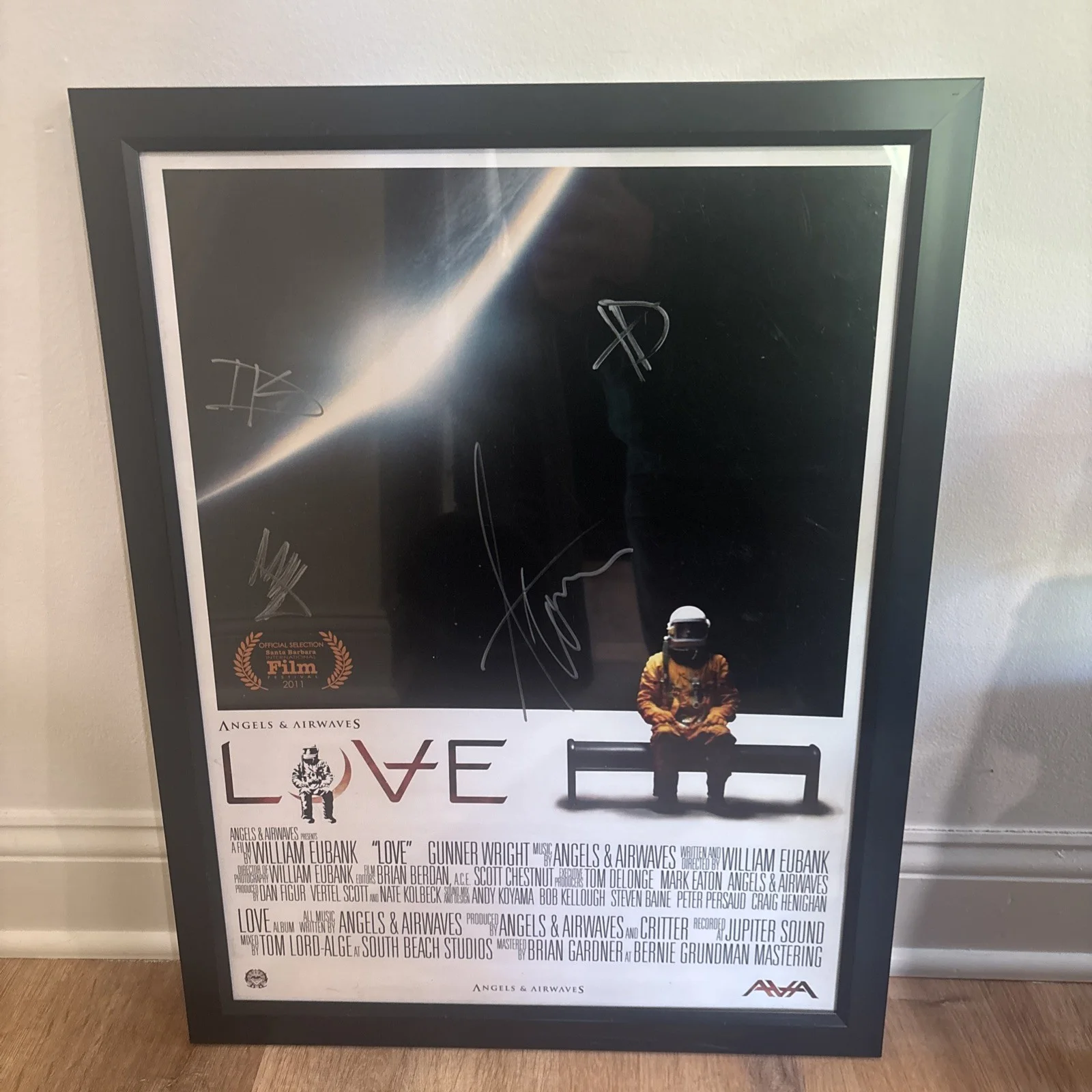 Angels and Airwaves promo poster for LOVE Part One and Two Signed by Band RARE, изображение 2