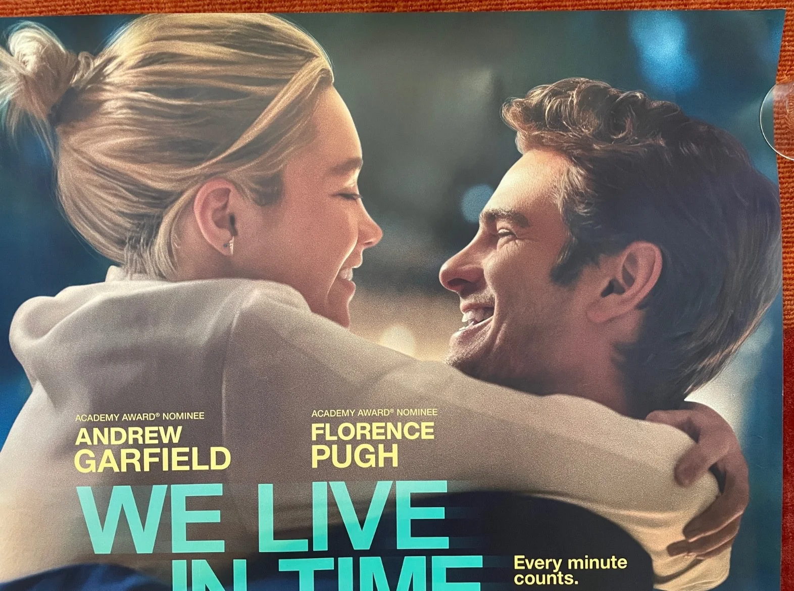WE LIVE IN TIME (2024) Original Quad Movie Poster Andrew Garfield, Florence Pugh, изображение 3
