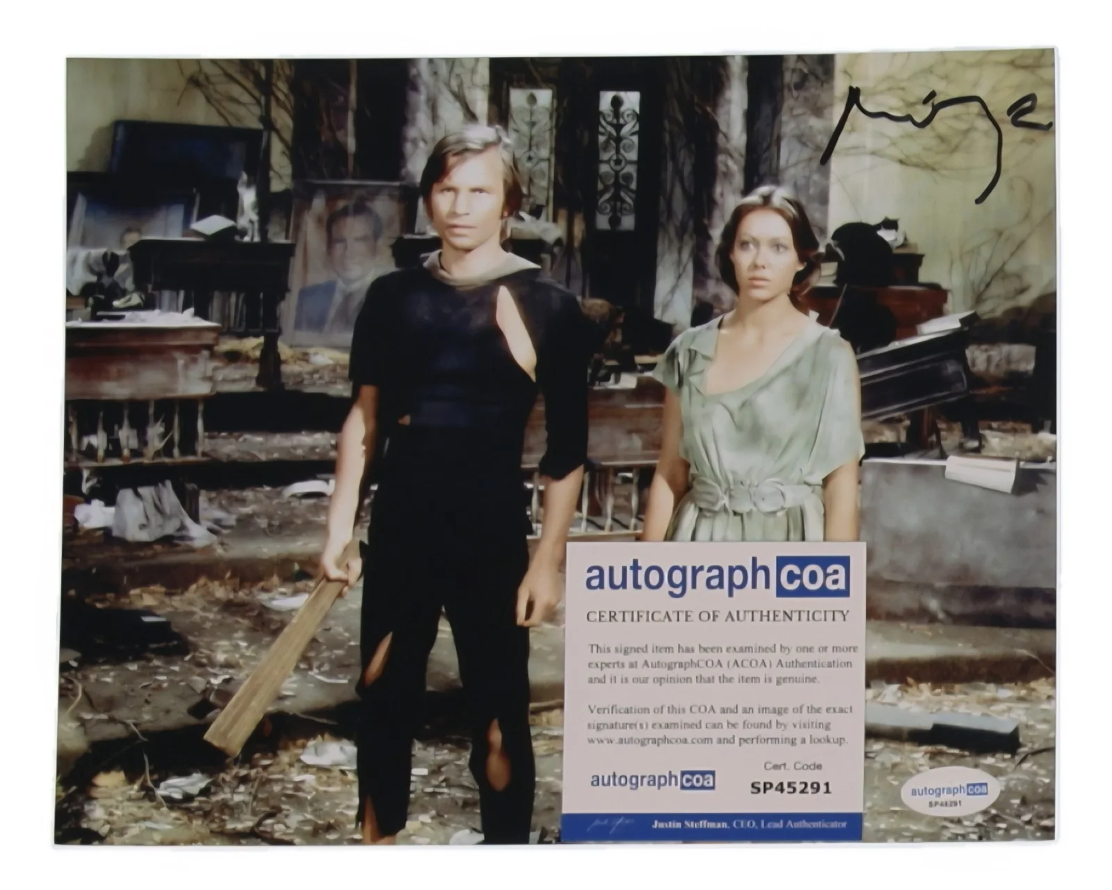 Michael York — Michael York Signed Logan's Run 1976 ACOA Certified AUTOGRAPHED, изображение 2