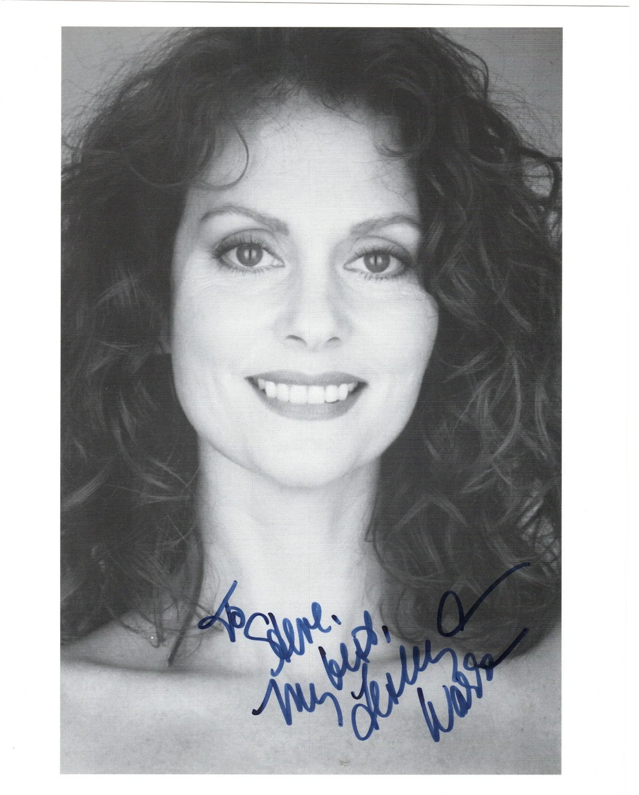 Lesley Ann Warren — LESLEY ANN WARREN Autograph Inscribed Signed 1980s 8X10 B&W Photo w/ COA