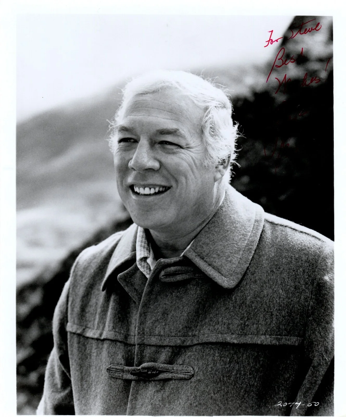 George Kennedy — GEORGE KENNEDY Autograph Signed 8X10 B&W 1975 THE EIGER SANCTION Photo w/ COA