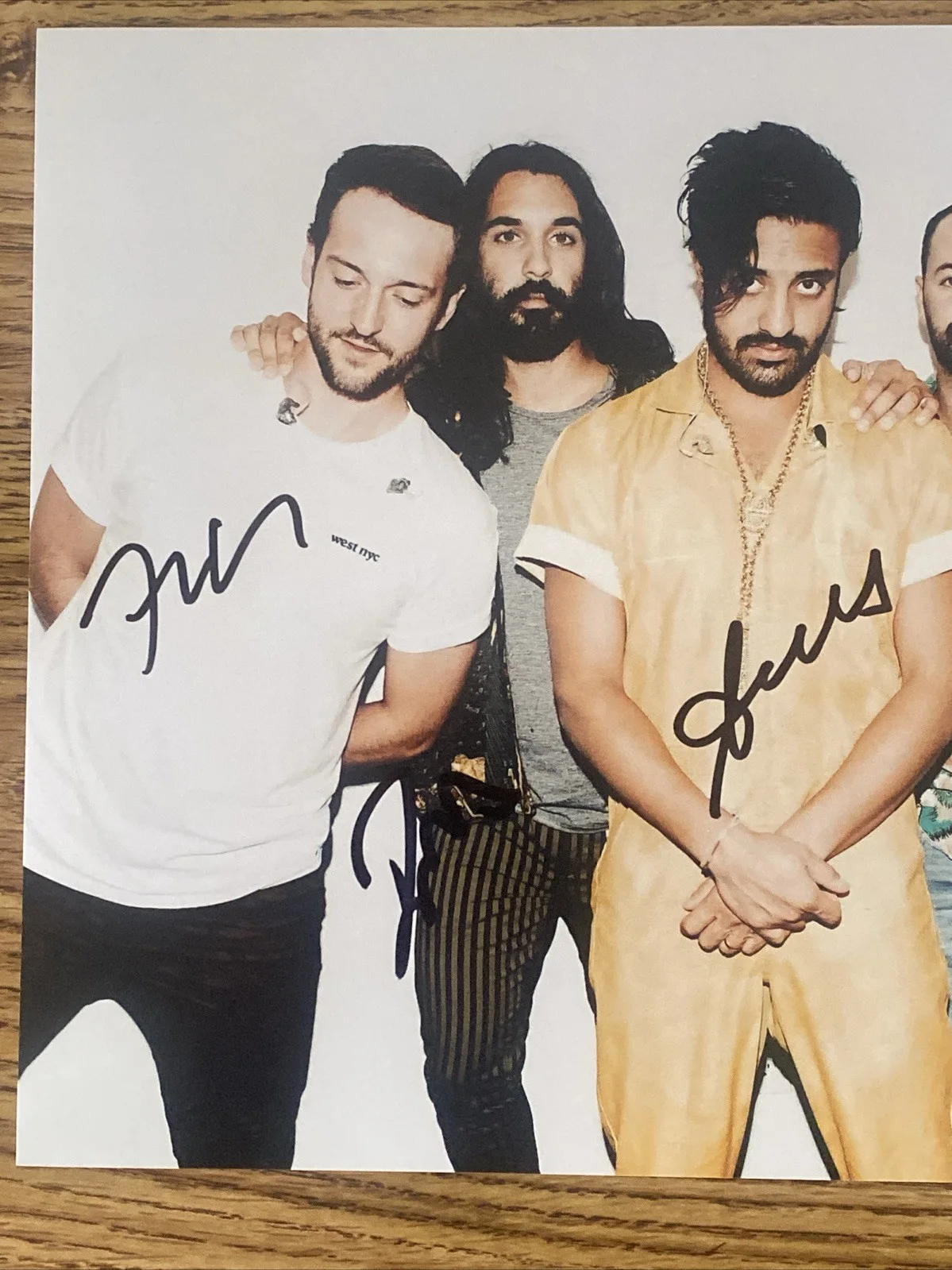Young The Giant Band Autographed 8x10 Photo Sameer Gadhia +3, изображение 2