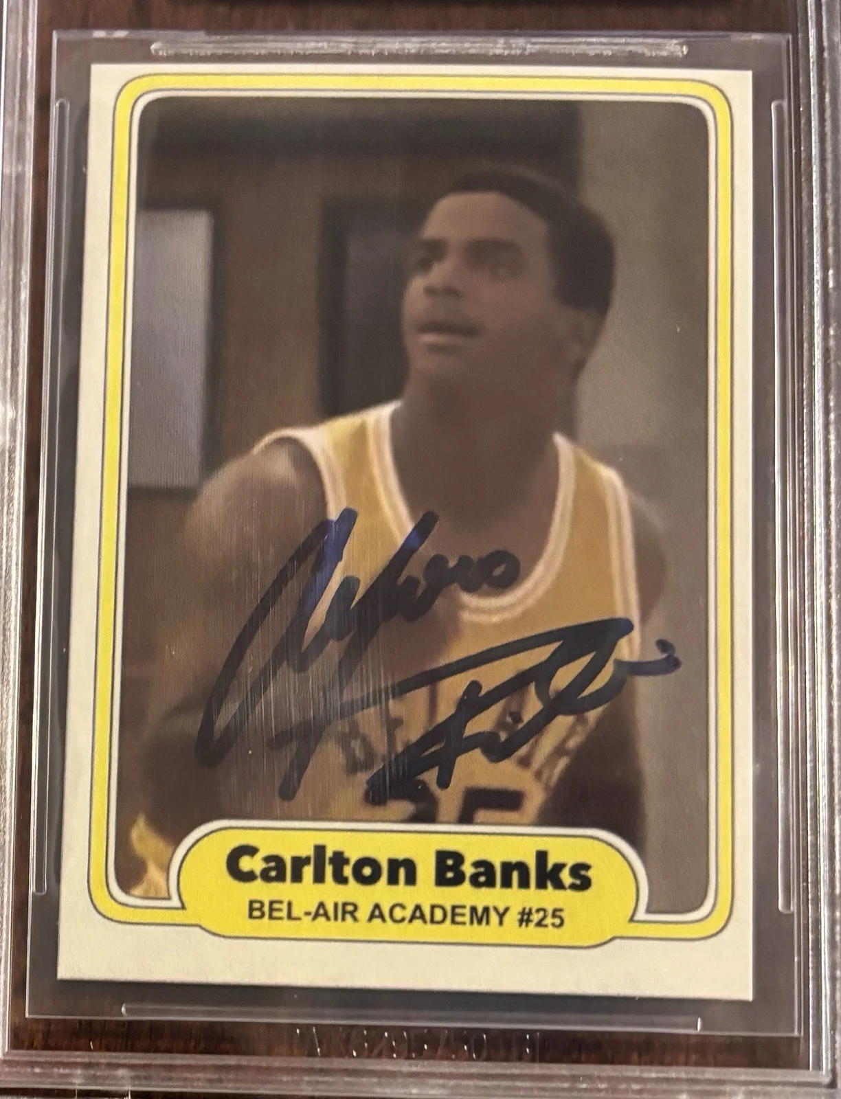 Alfonso Ribeiro — Alfonso Ribeiro “Carlton Banks” Fresh Prince Signed Custom Card BECKETT Auto, изображение 2