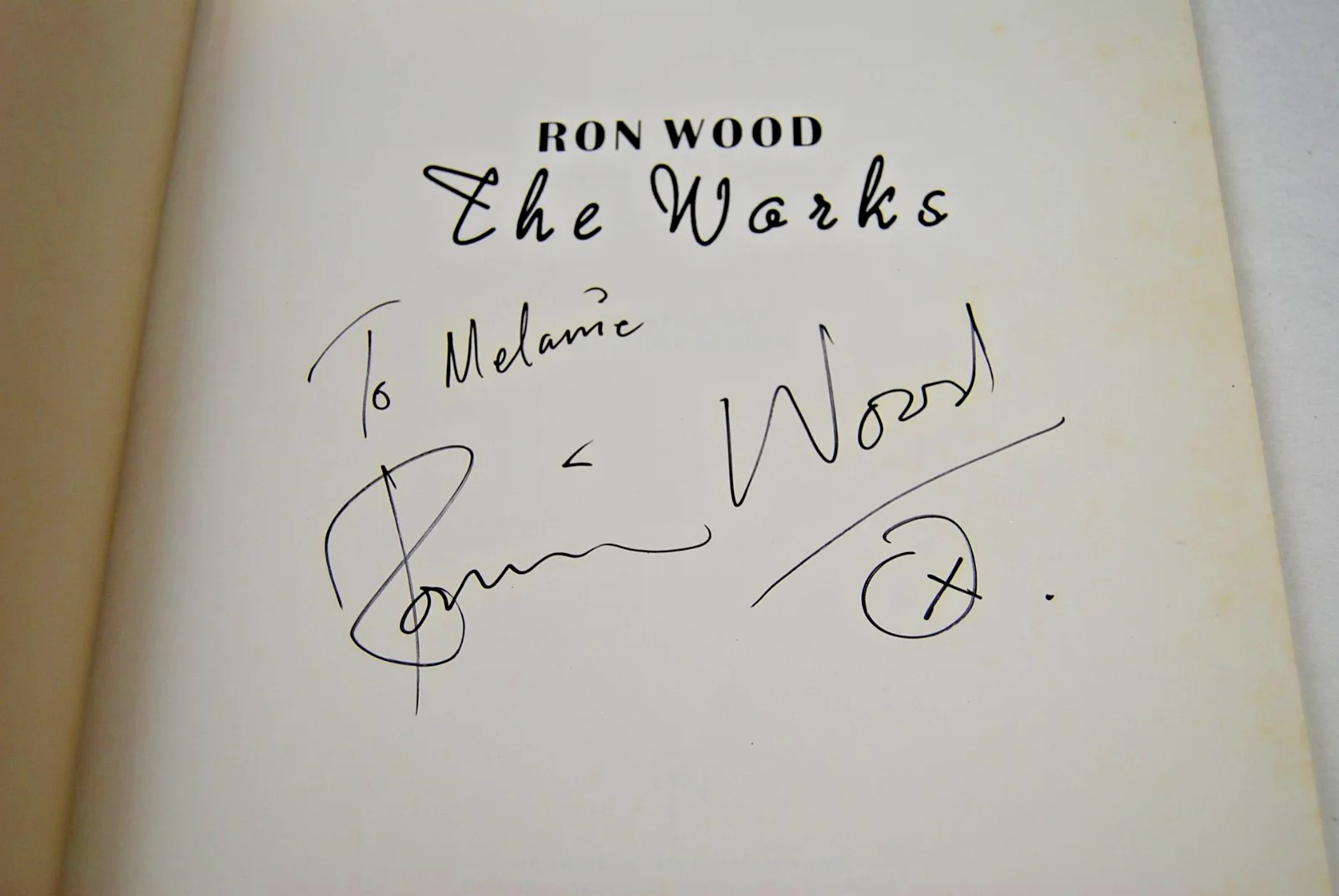 Ron Wood Signed The Works Book with Bill German 1987 Harper & Row Music Original, изображение 4