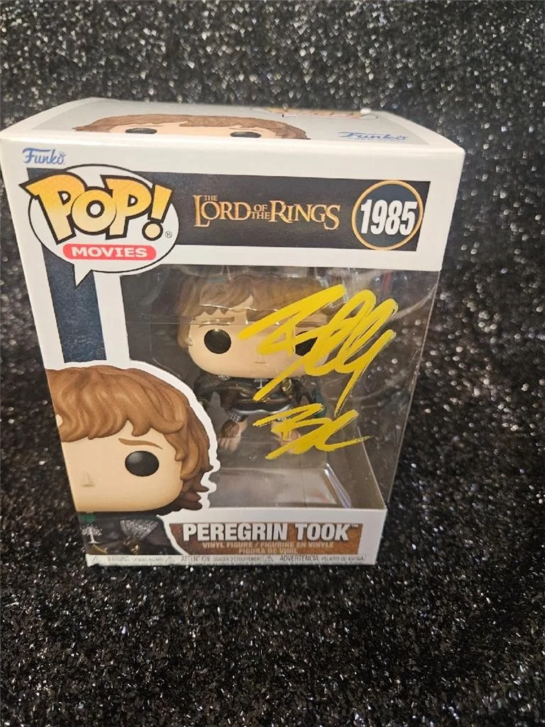 BILLY BOYD — BILLY BOYD HAND SIGNED FUNKO POP! 1985 PEREGRIN TOOK LORD OF THE RINGS W/ COA