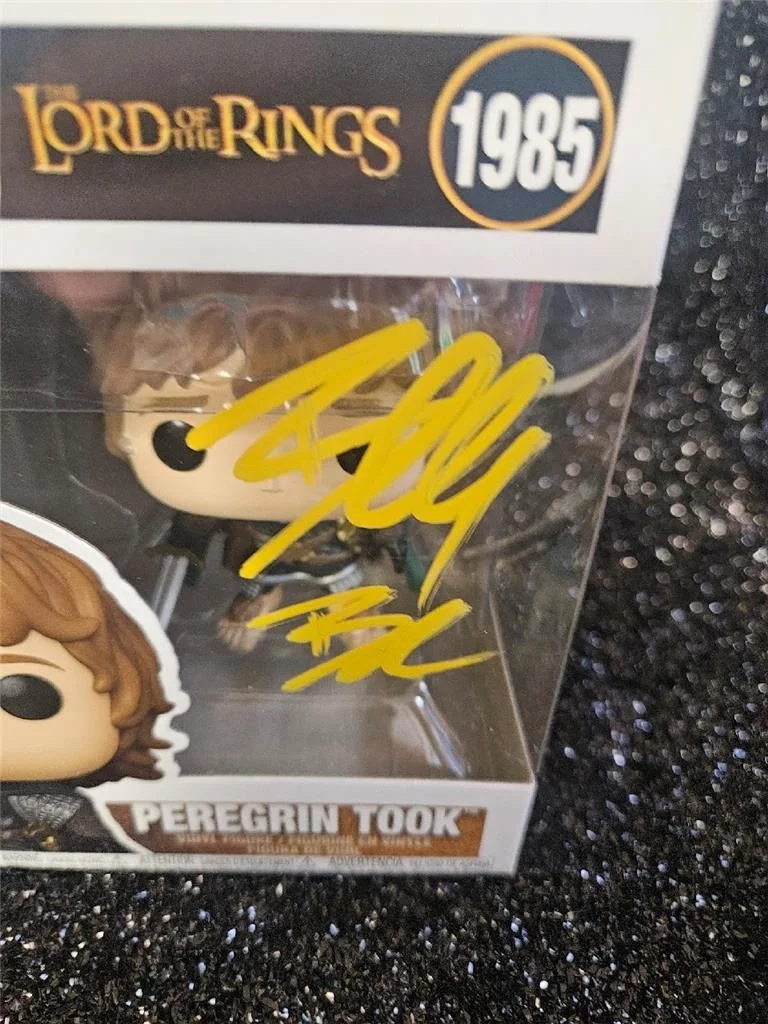BILLY BOYD — BILLY BOYD HAND SIGNED FUNKO POP! 1985 PEREGRIN TOOK LORD OF THE RINGS W/ COA, изображение 2