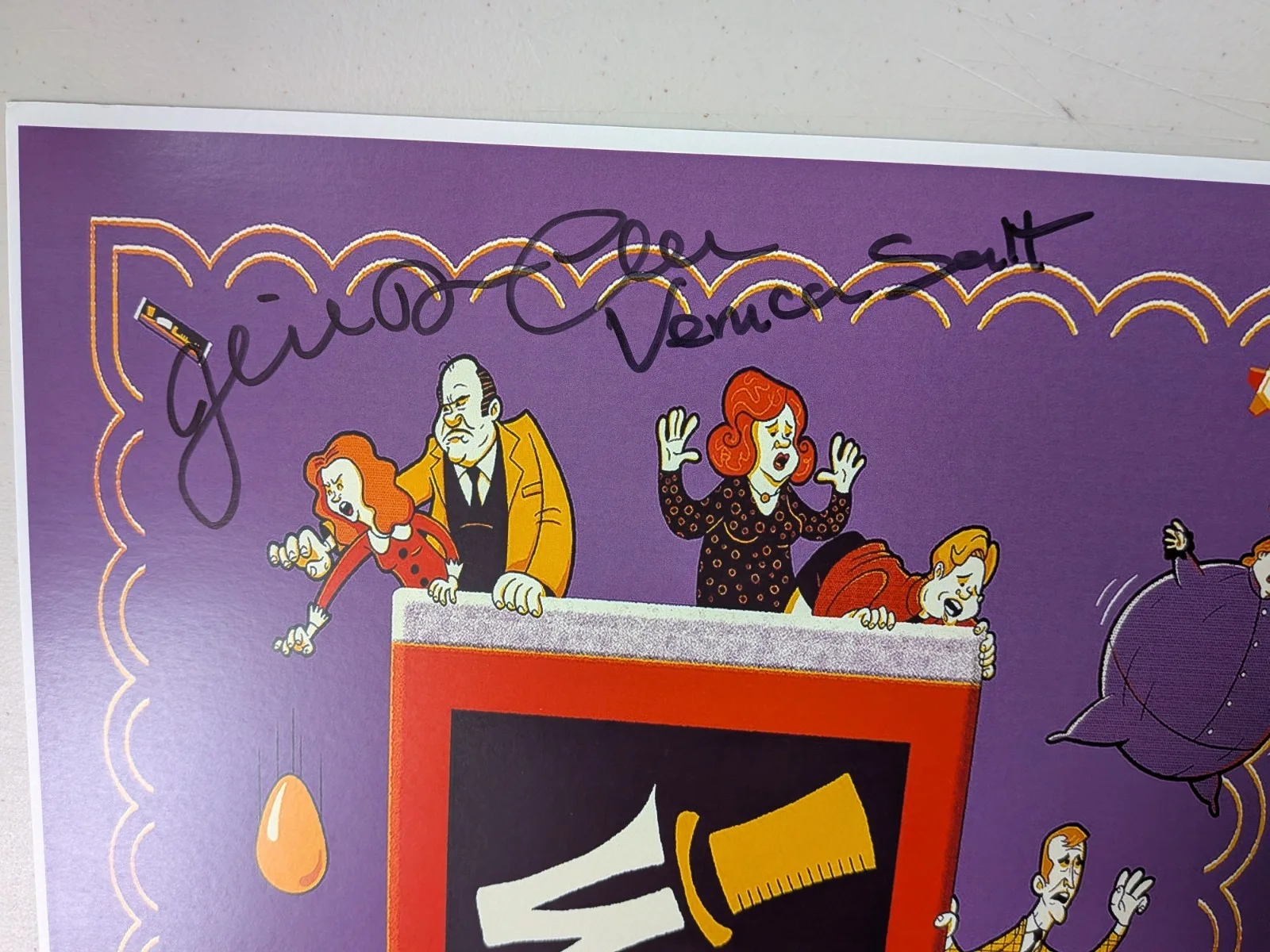 Paris THEMMEN - Julie Dawn COLE 2x Signed 11x17 Poster Willy Wonka JSA COA C, изображение 2