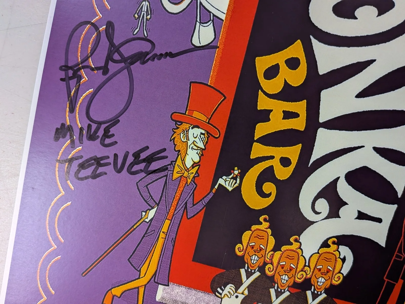 Paris THEMMEN - Julie Dawn COLE 2x Signed 11x17 Poster Willy Wonka JSA COA C, изображение 3