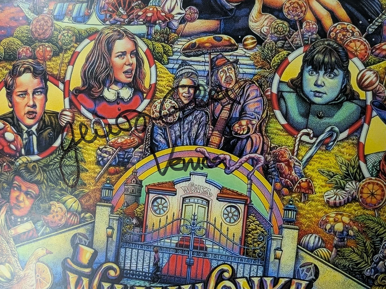 Paris THEMMEN - Julie Dawn COLE 2x Signed 11x17 Poster Willy Wonka JSA COA A, изображение 2