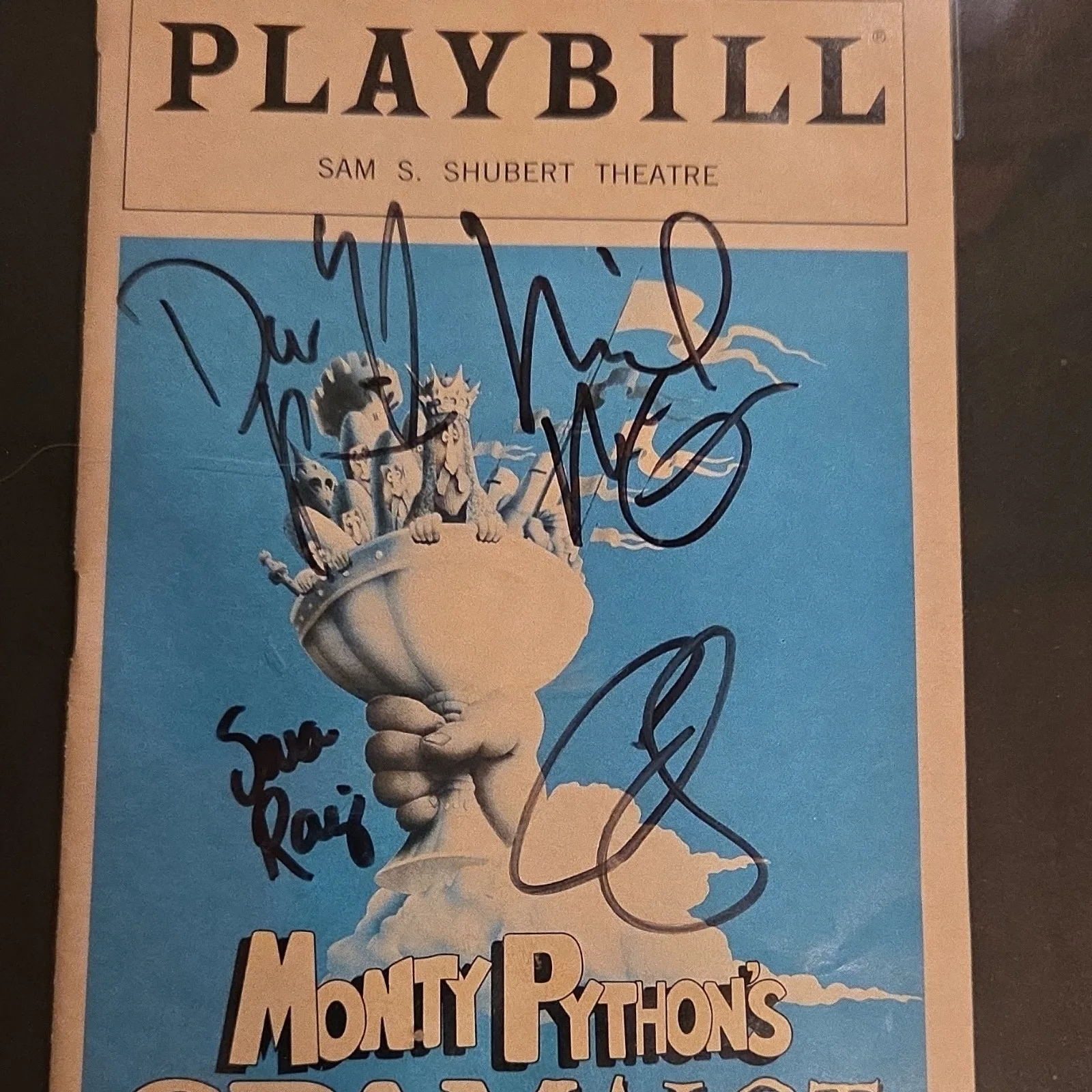 Cannot determine — Monty Python's Spamalot Original Signed Playbill Sam S. Shubert Theatre, image 4