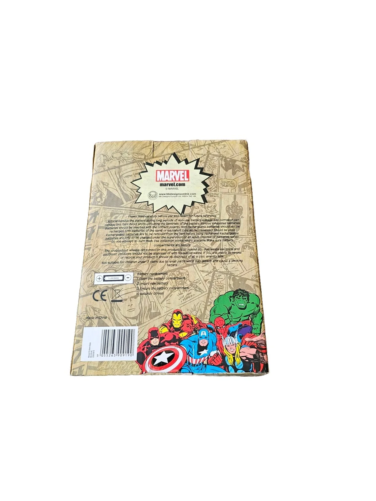 Marvel Comics Alarm Clock New Boxed Comic Strip Classic Background, image 3