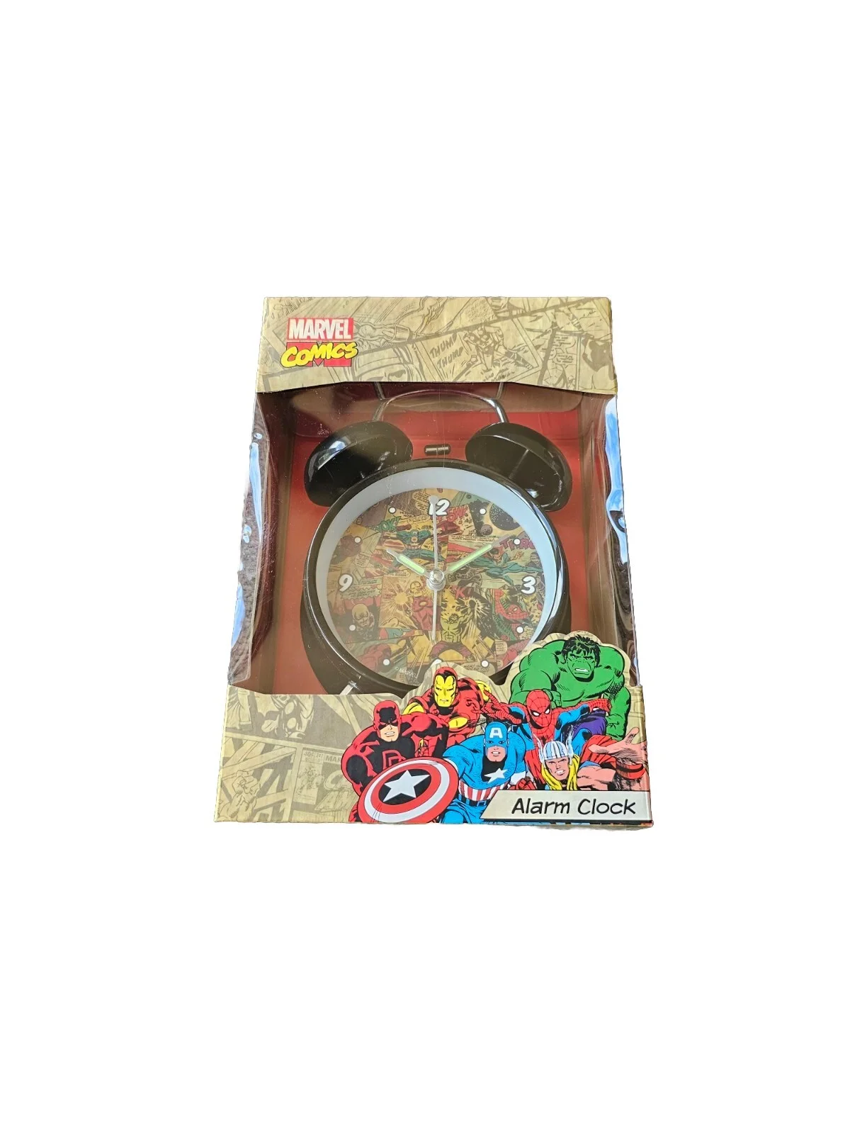 Marvel Comics Alarm Clock New Boxed Comic Strip Classic Background, image 4