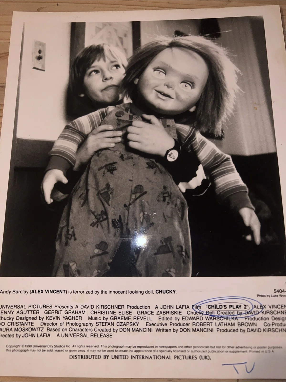 Child’s Play 2 rare original 1990 press photos/stills Alex Vincent. Chucky Doll, изображение 2