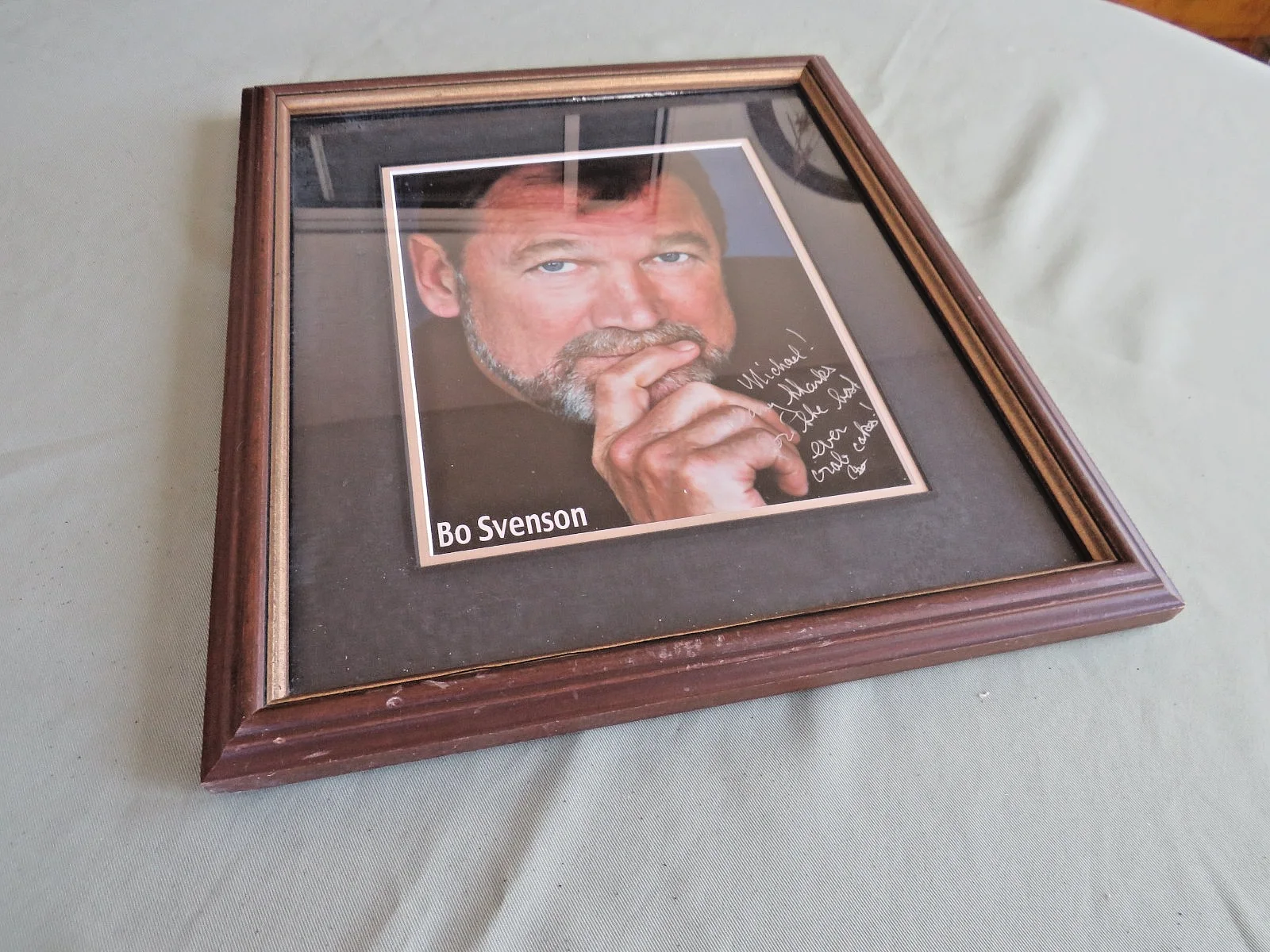 BO SVENSON HOLLYWOOD MOVIE STAR ACTUAL SIGNED AUTOGRAPH COLOR PHOTOGRAPH FRAMED, изображение 4