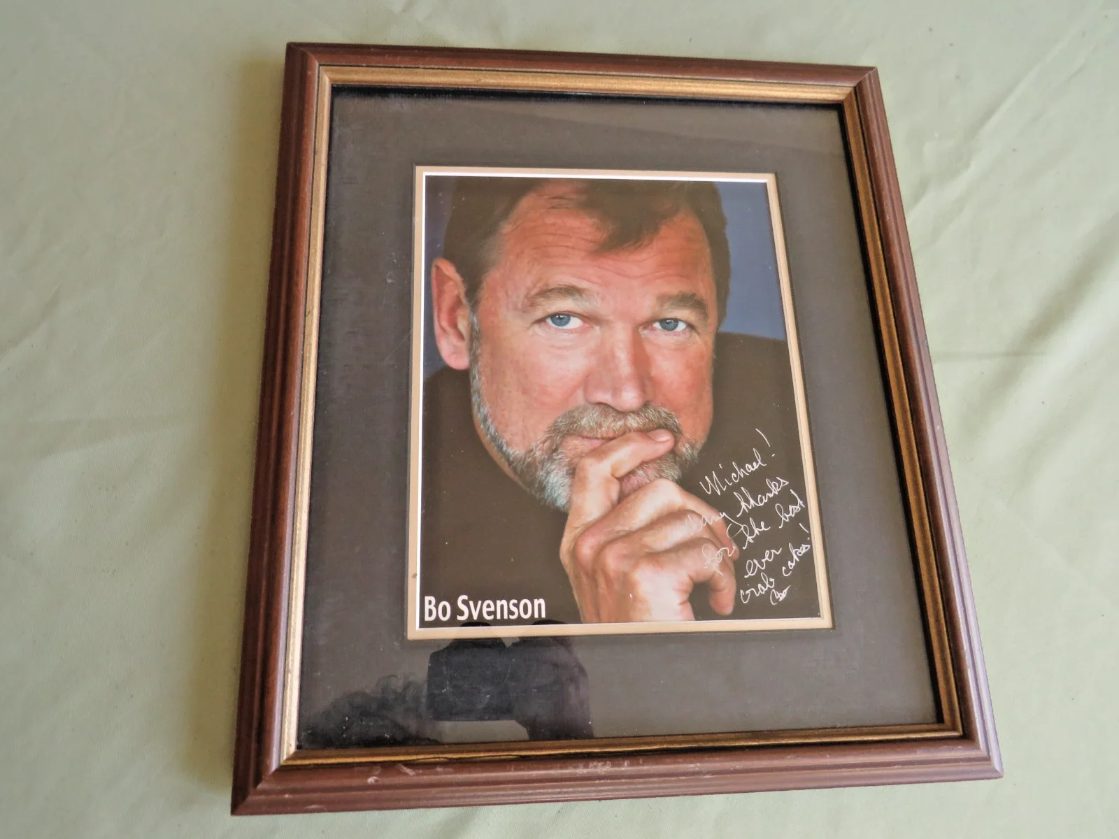BO SVENSON HOLLYWOOD MOVIE STAR ACTUAL SIGNED AUTOGRAPH COLOR PHOTOGRAPH FRAMED, изображение 5