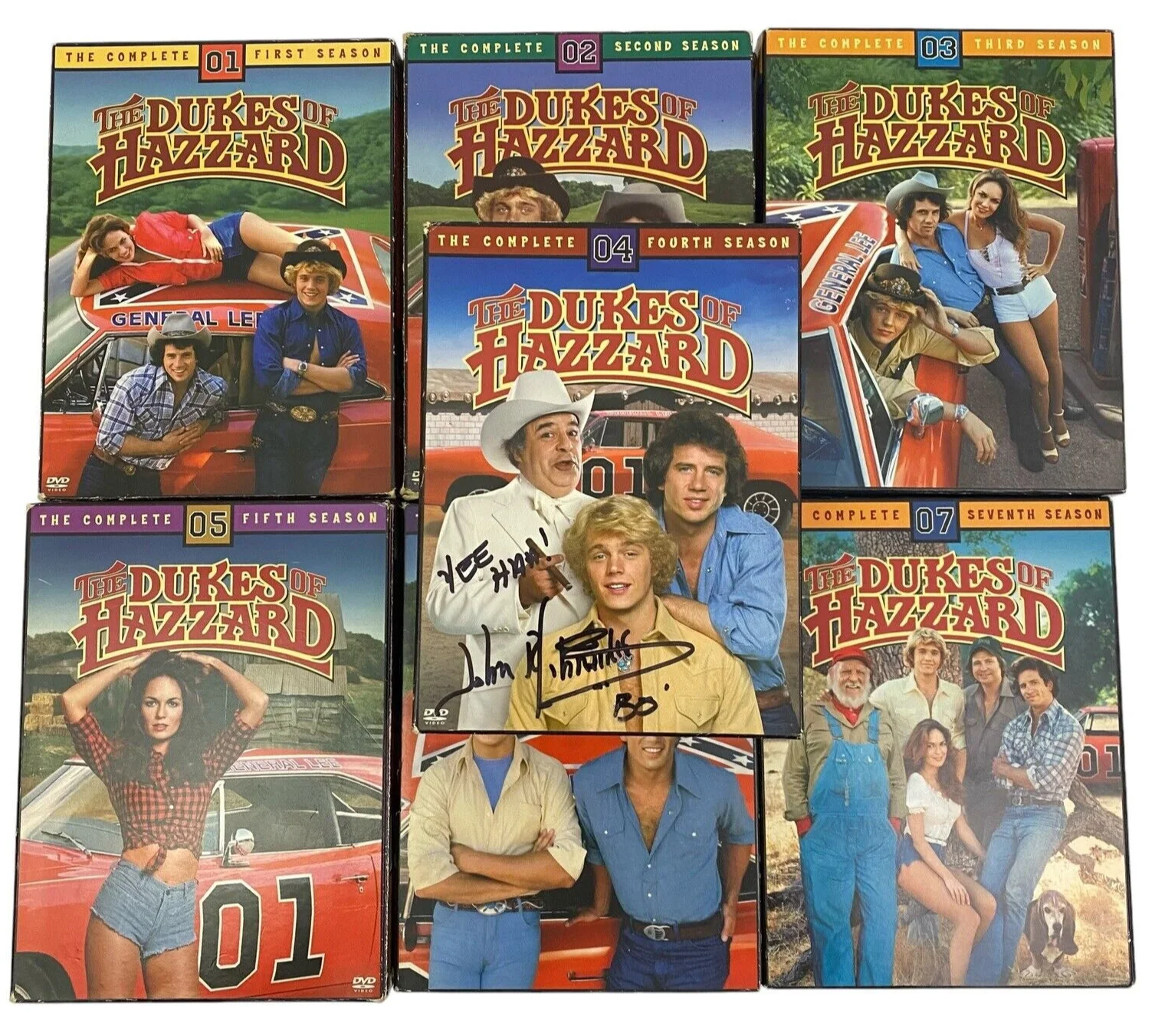 John R Schneider — John Schneider Signature on Dukes of Hazzard Complete 7 Season DVD Set BO Duke, изображение 3