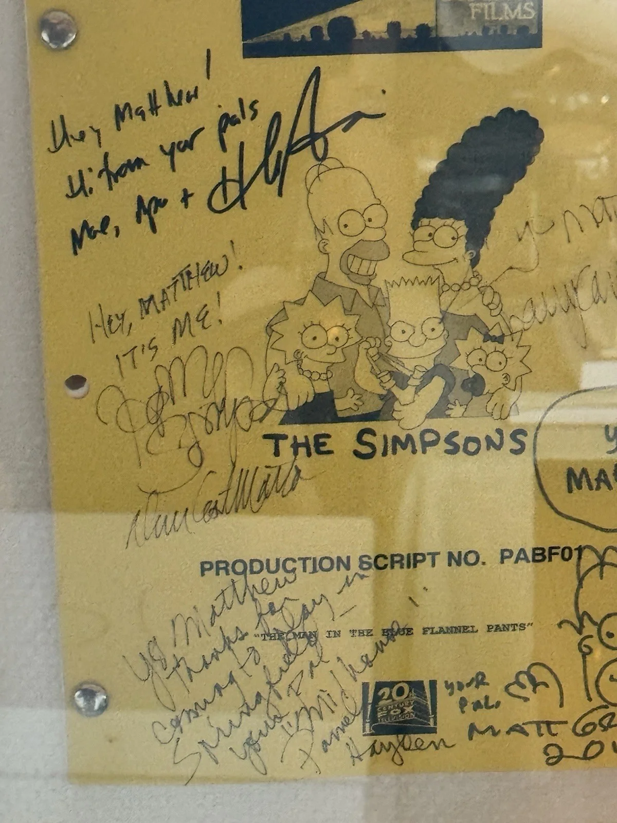 Matt Groening, Nancy Cartwright, Lisa Simpson — The Simpsons Signed Script - Groening Castellaneta Cartwright Smith Azaria, image 3