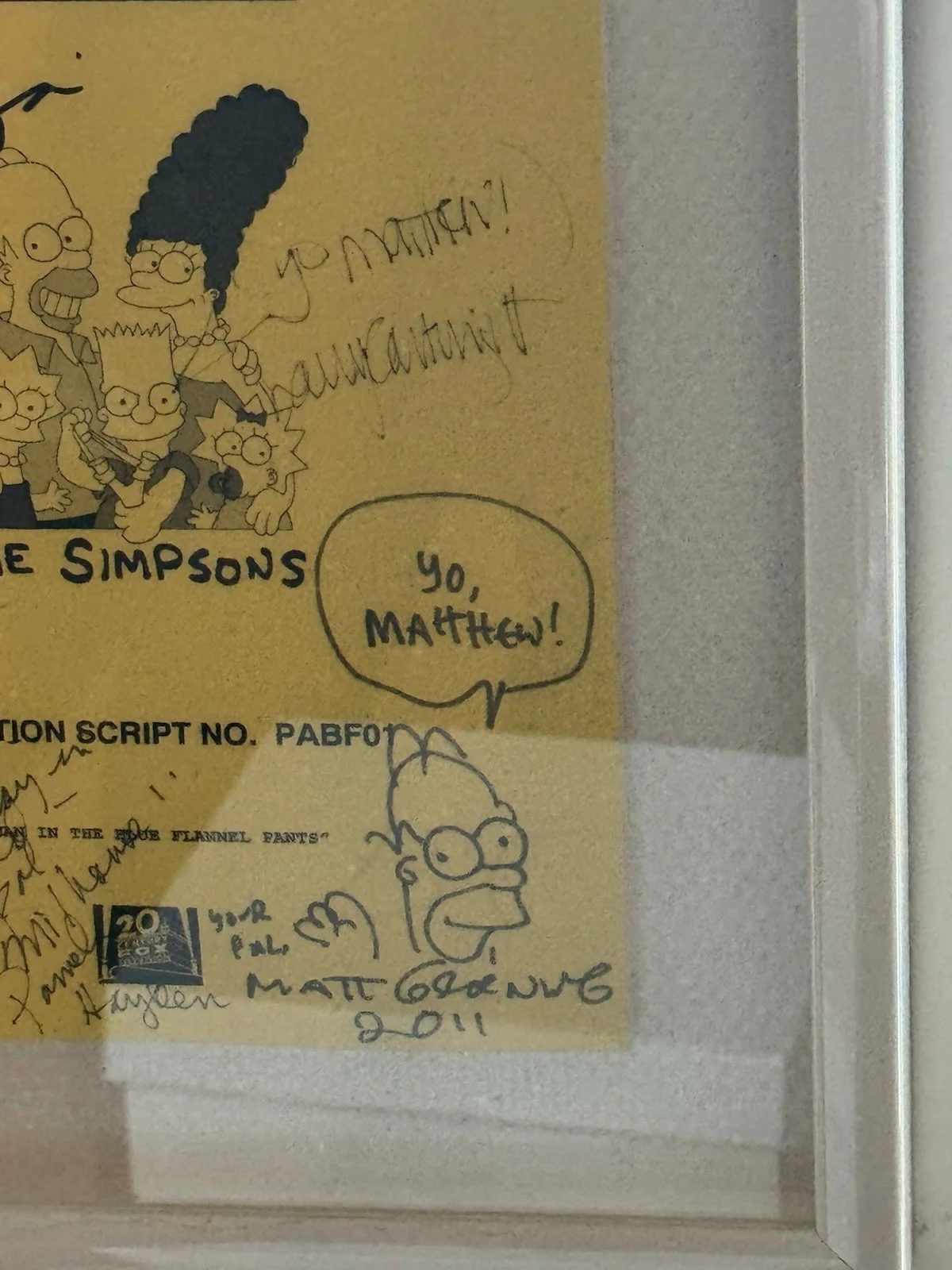 Matt Groening, Nancy Cartwright, Lisa Simpson — The Simpsons Signed Script - Groening Castellaneta Cartwright Smith Azaria, image 4