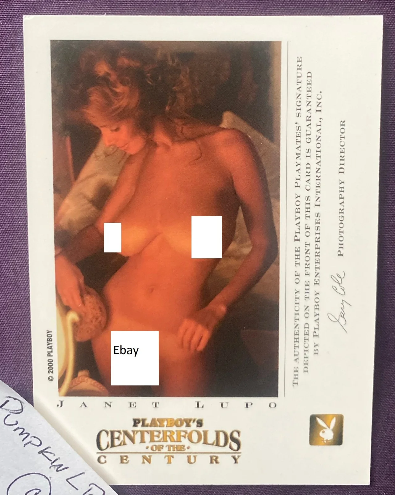 Janet Lupo — RARE Janet Lupo Signed 2000 Playboy Playmates Of The Century Authentic Signature, изображение 3