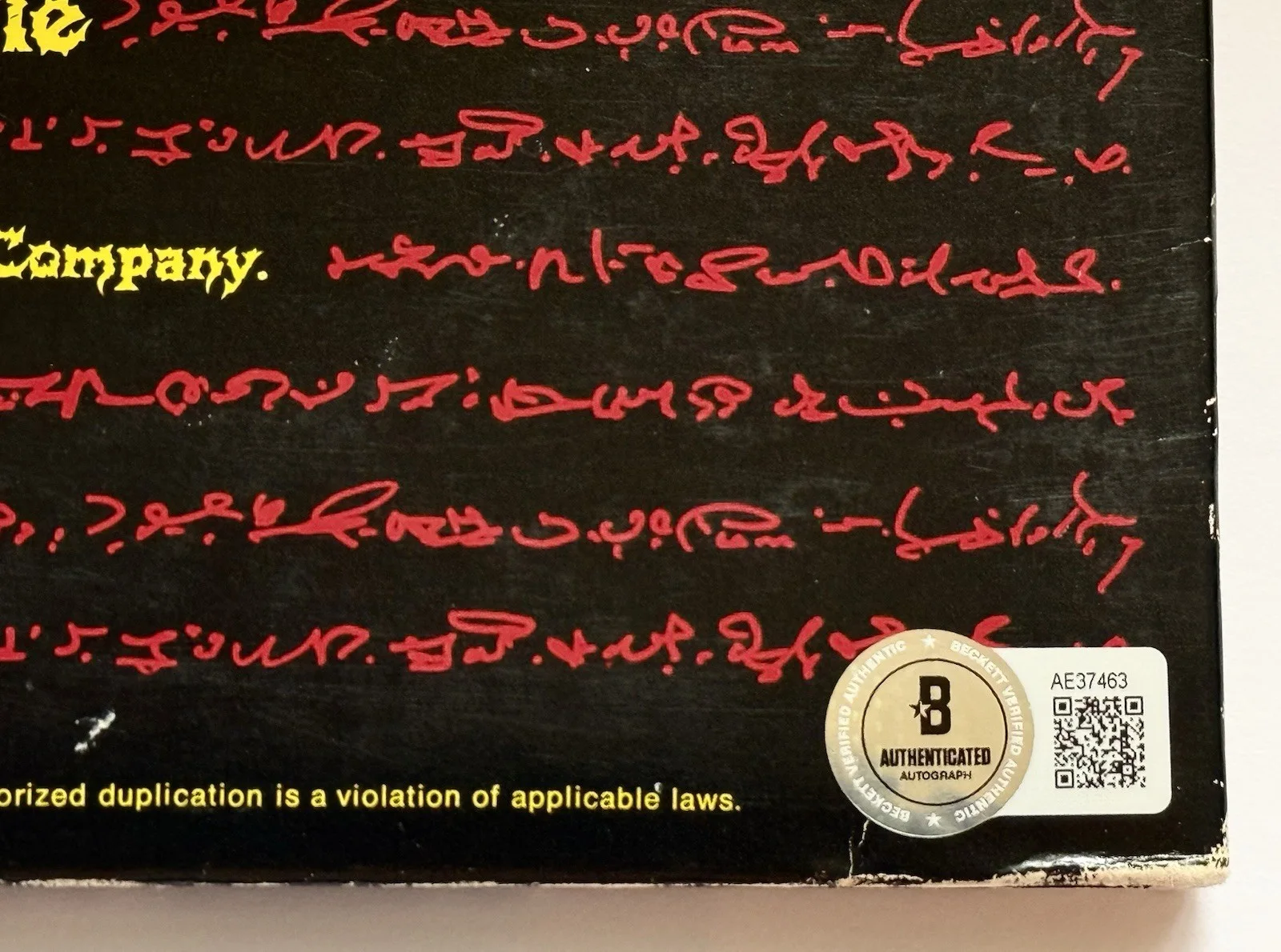 Ozzy Osbourne signed Album Speak of the Devil vinyl lp live full sig beckett loa, изображение 5