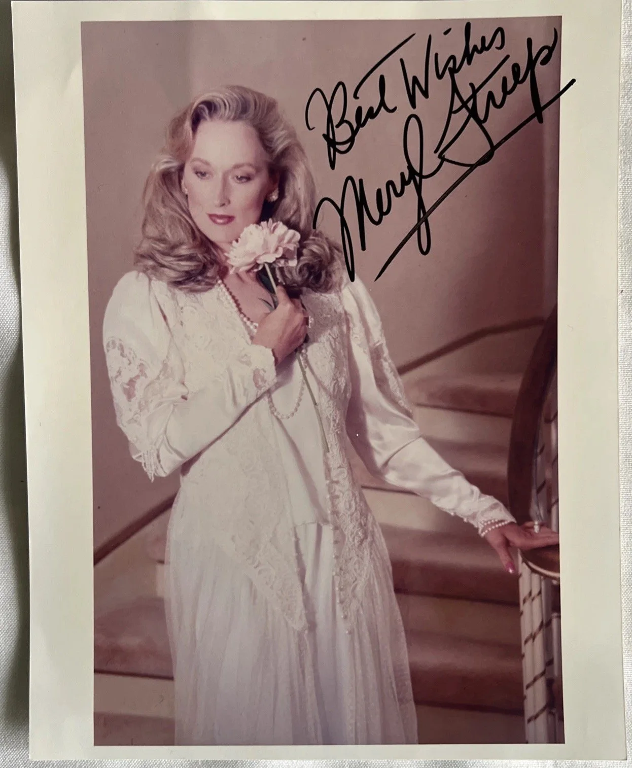 Meryl Streep — Meryl Streep 8 X 10 Autographed Photo Signed Best Wishes Meryl Streep