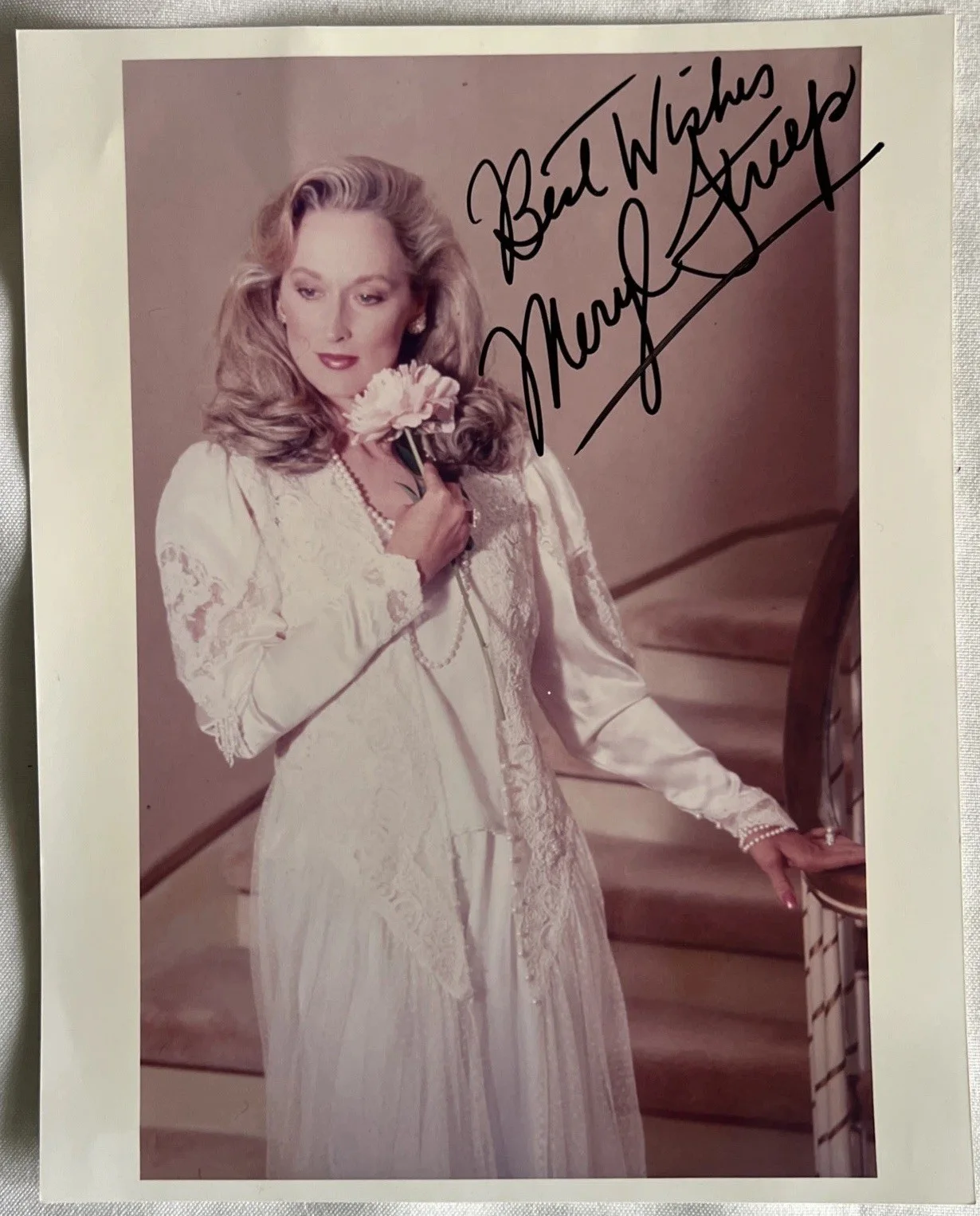 Meryl Streep — Meryl Streep 8 X 10 Autographed Photo Signed Best Wishes Meryl Streep, изображение 2
