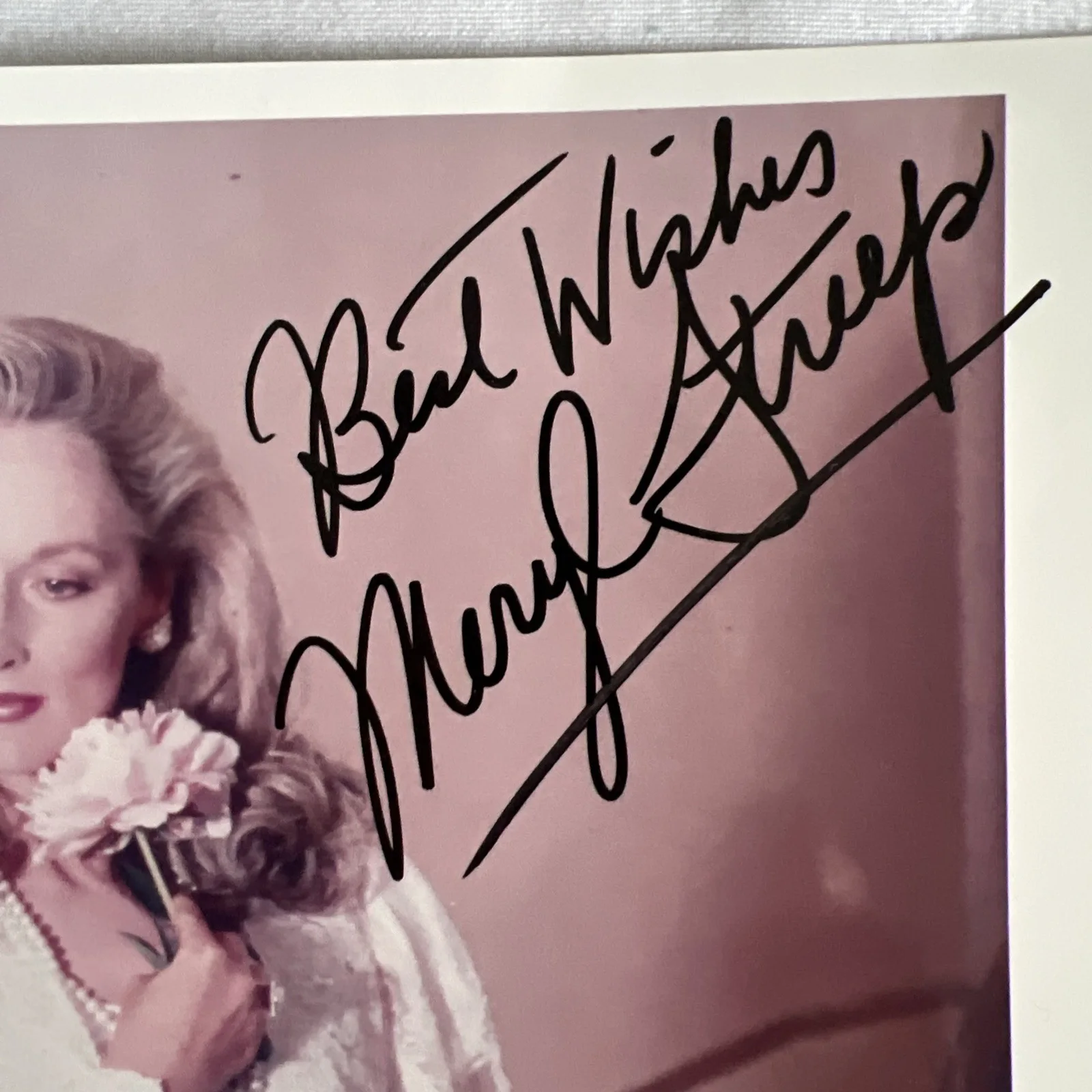 Meryl Streep — Meryl Streep 8 X 10 Autographed Photo Signed Best Wishes Meryl Streep, изображение 3