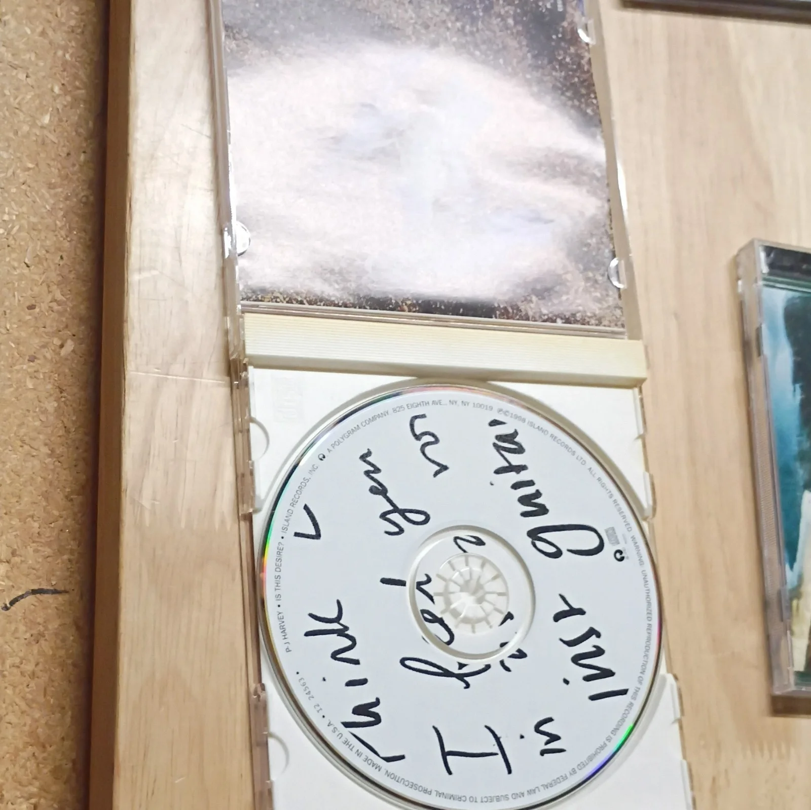 PJ Harvey Is This Desire? Signed Autographed CD & Booklet Music Jewel Case, image 3