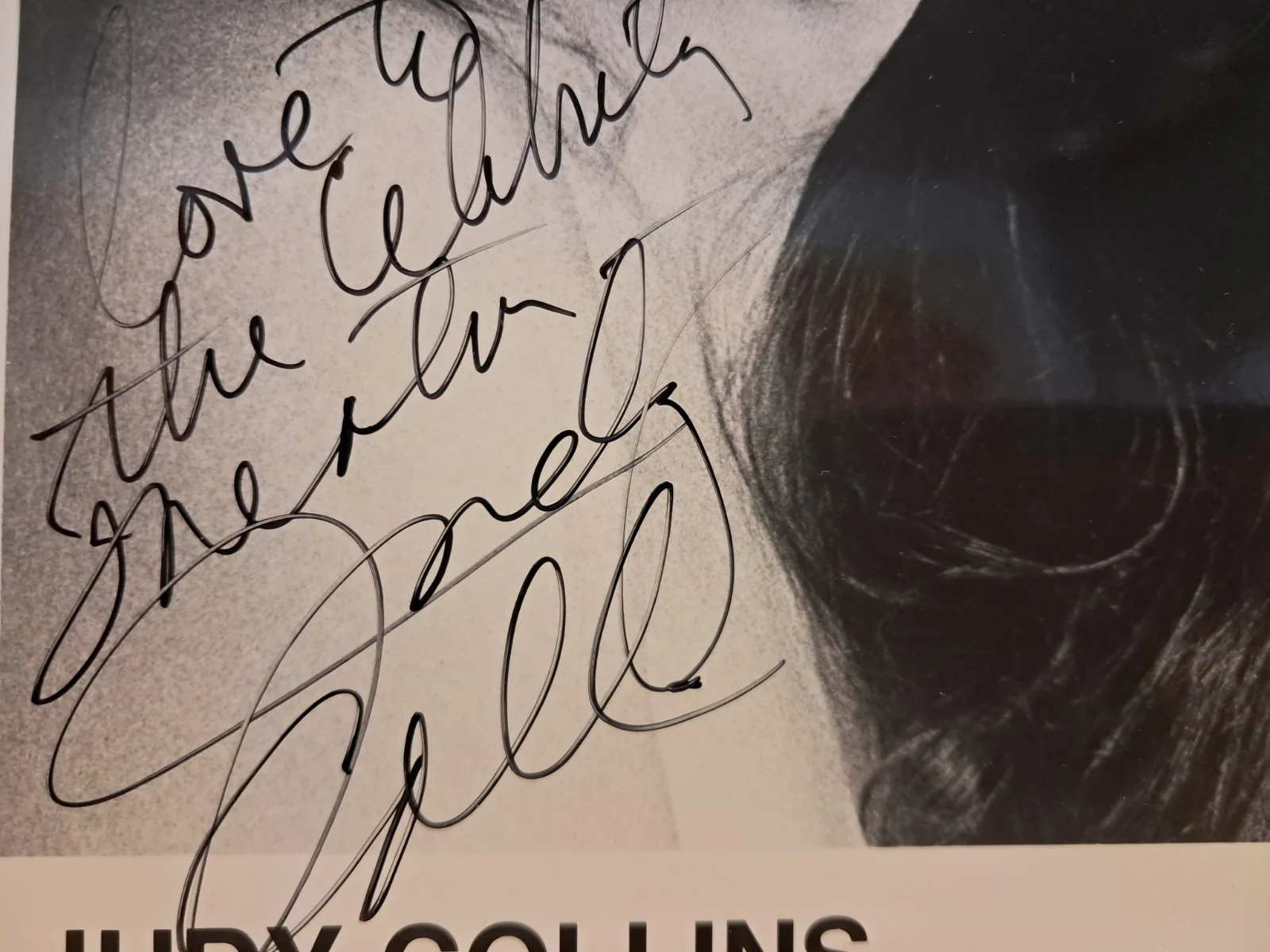 Judy Collins signed photograph by Francesco Scavullo, image 2