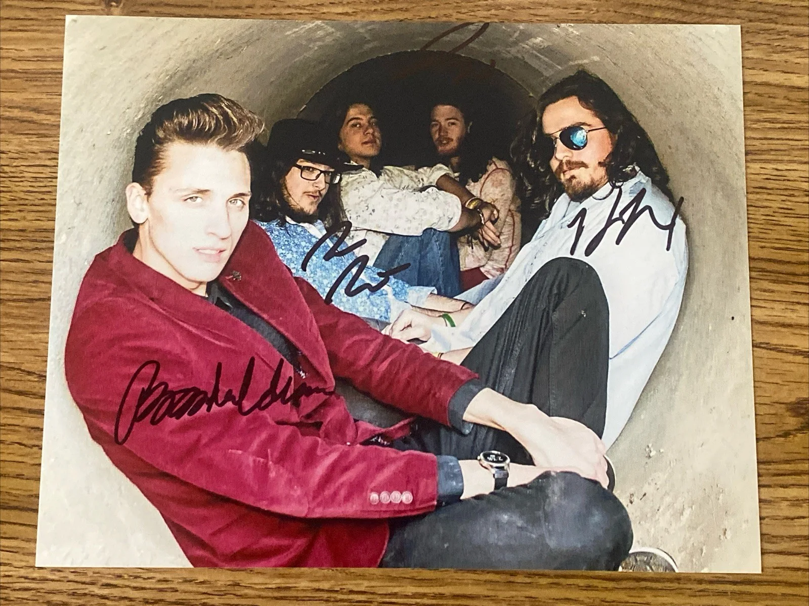 Brandon Coleman, John Hall, Drew Nix, Zach Richel — The Red Clay Strays Autographed 8x10 Photo Brandon Coleman +3 Band Members
