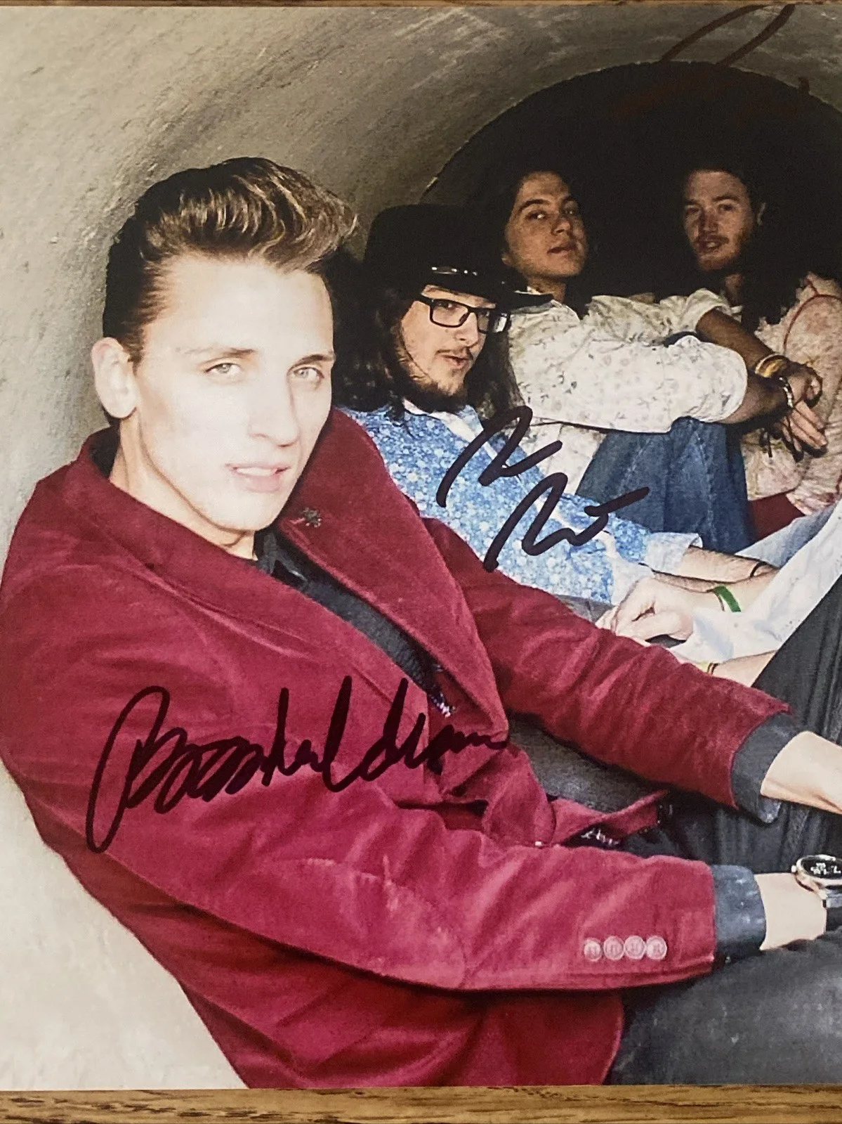 Brandon Coleman, John Hall, Drew Nix, Zach Richel — The Red Clay Strays Autographed 8x10 Photo Brandon Coleman +3 Band Members, изображение 2