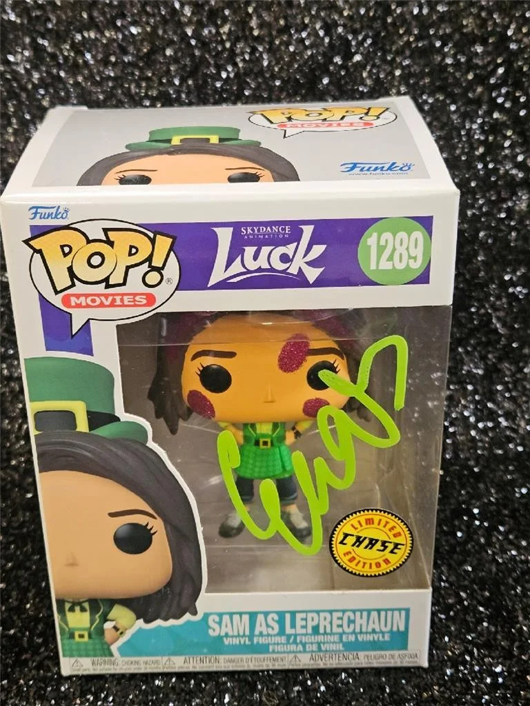 EVA NOBLEZADA — EVA NOBLEZADA HAND SIGNED AUTOGRAPHED FUNKO POP! LUCK SAM AS LEPRECHAUN W/ COA