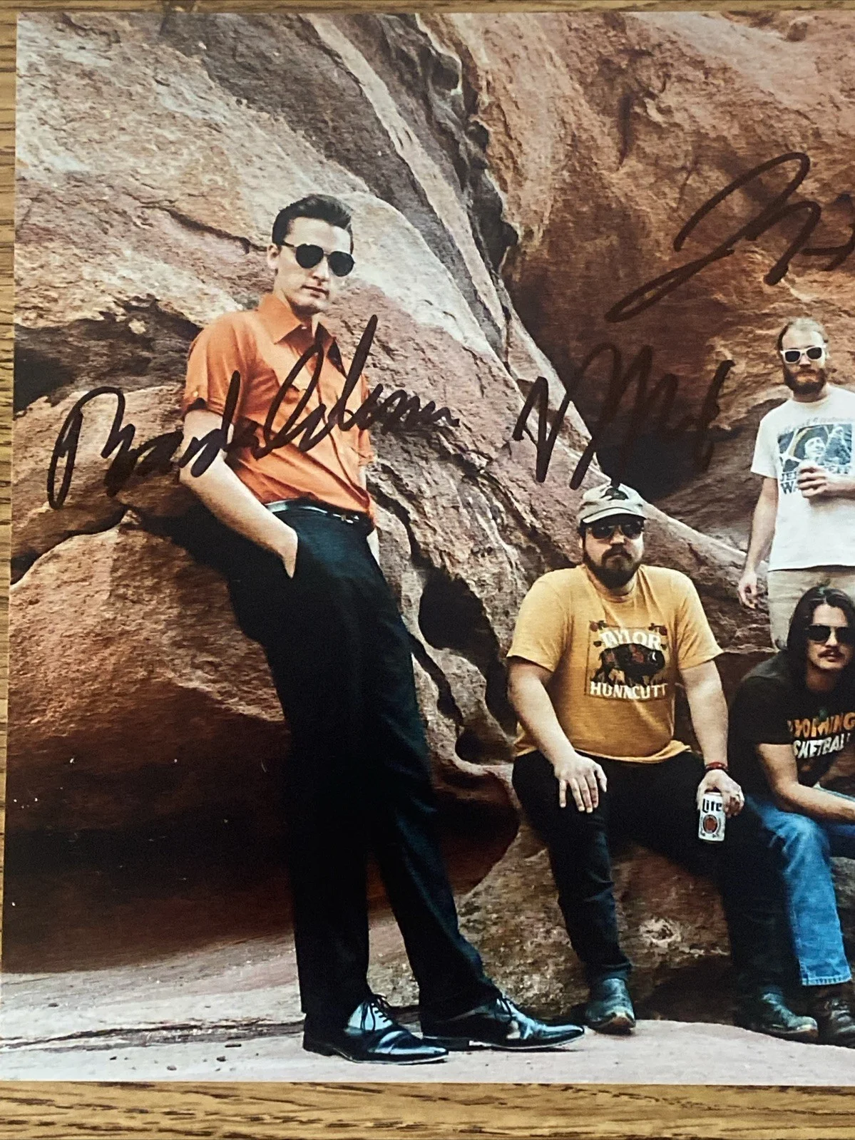 Brandon Coleman, John Hall, Drew Nix, Zach Richel — The Red Clay Strays Autographed 8x10 Photo Brandon Coleman +3 Band Members, изображение 2