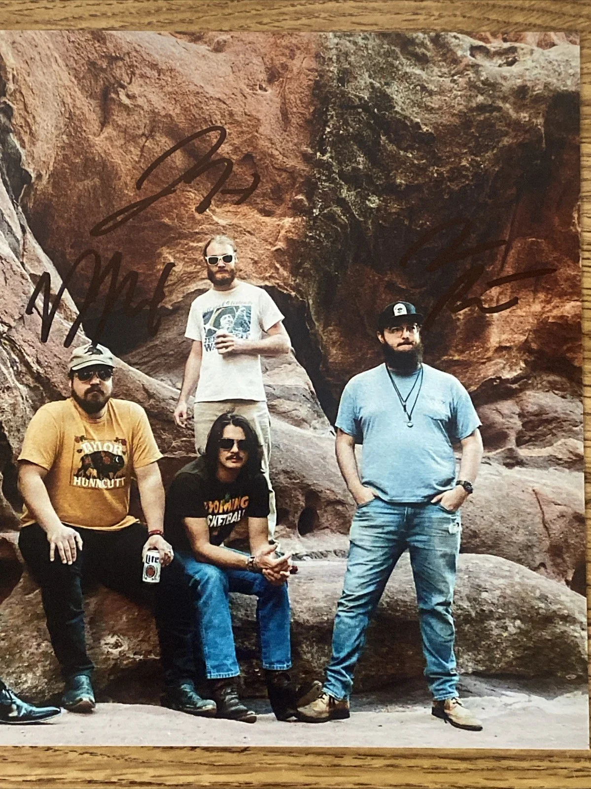 Brandon Coleman, John Hall, Drew Nix, Zach Richel — The Red Clay Strays Autographed 8x10 Photo Brandon Coleman +3 Band Members, изображение 3