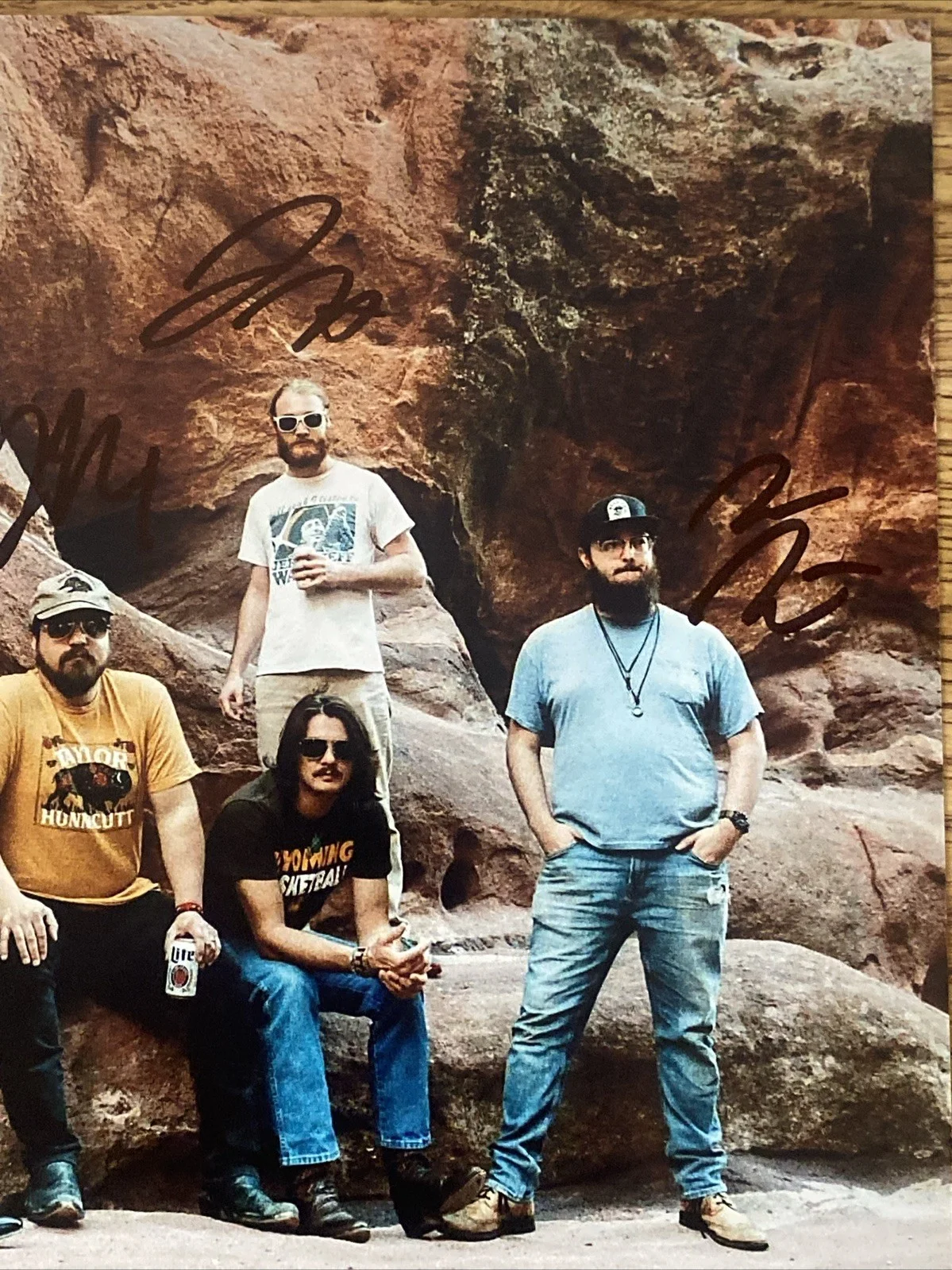 Brandon Coleman, John Hall, Drew Nix, Zach Richel — The Red Clay Strays Autographed 8x10 Photo Brandon Coleman +3 Band Members, изображение 3