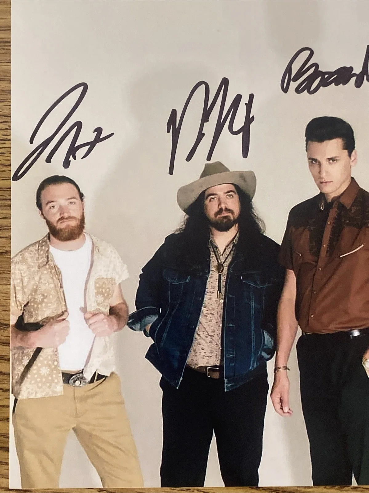 Brandon Coleman, John Hall, Drew Nix, Zach Richel — The Red Clay Strays Autographed 8x10 Photo Brandon Coleman +3 Band Members, изображение 2
