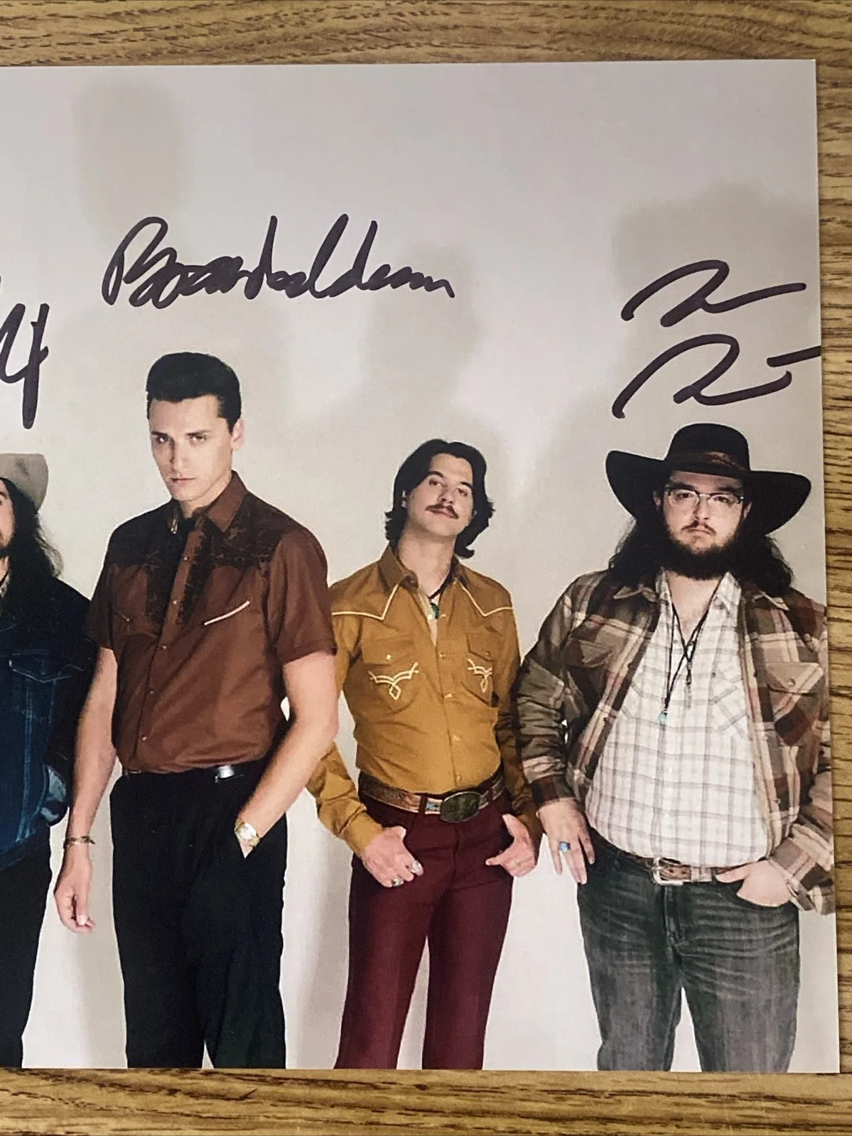 Brandon Coleman, John Hall, Drew Nix, Zach Richel — The Red Clay Strays Autographed 8x10 Photo Brandon Coleman +3 Band Members, изображение 3