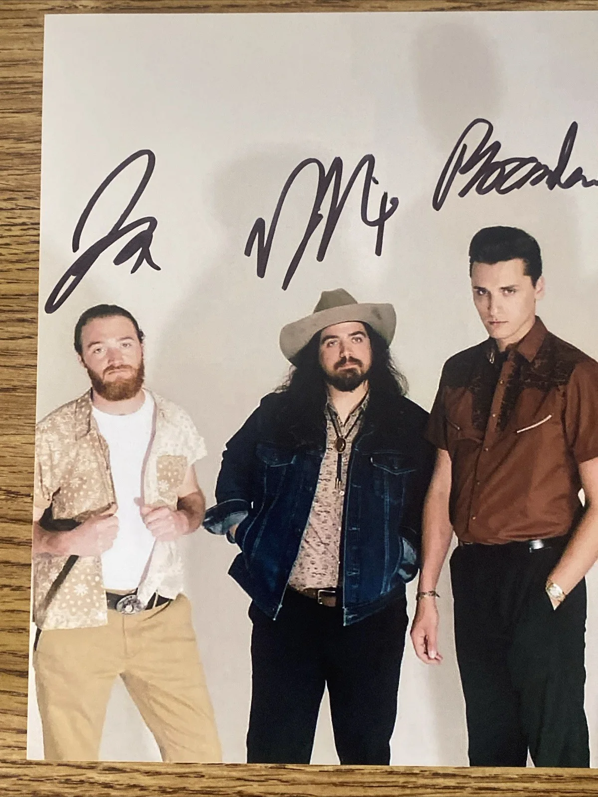 Brandon Coleman, John Hall, Drew Nix, Zach Richel — The Red Clay Strays Autographed 8x10 Photo Brandon Coleman +3 Band Members, изображение 2