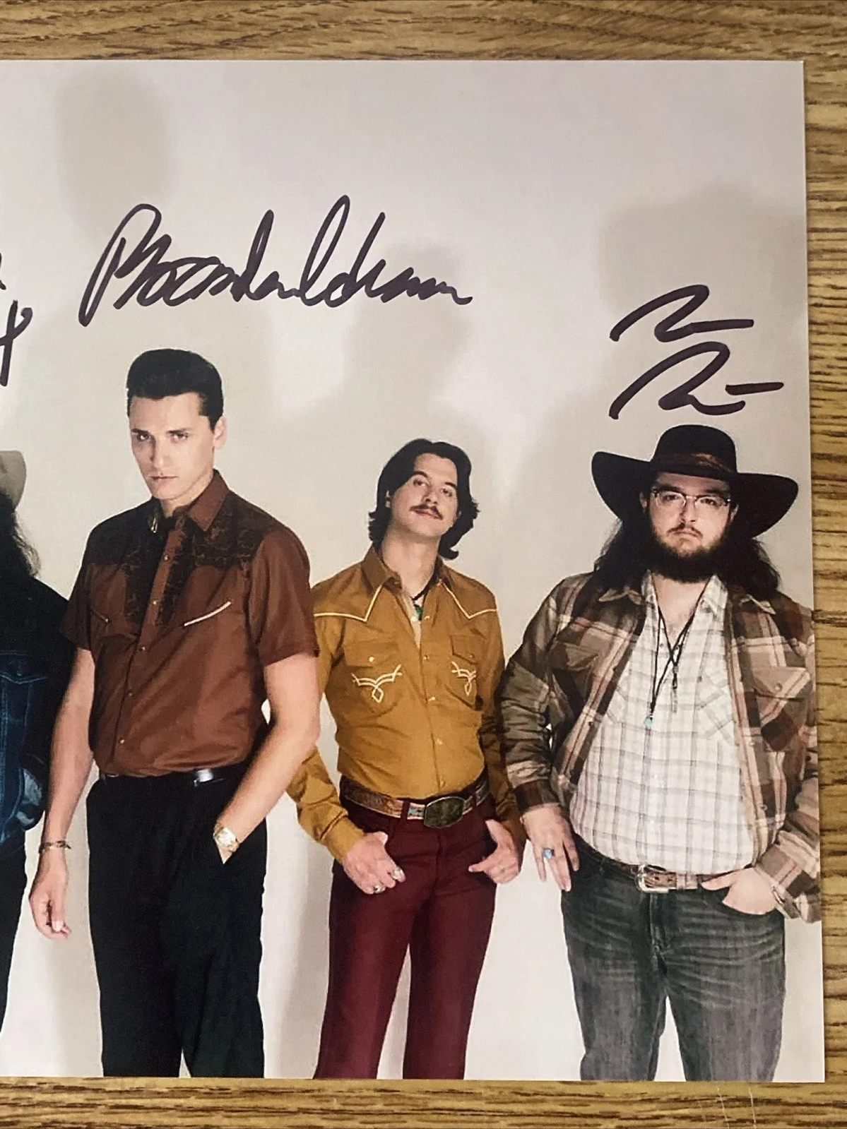 Brandon Coleman, John Hall, Drew Nix, Zach Richel — The Red Clay Strays Autographed 8x10 Photo Brandon Coleman +3 Band Members, изображение 3