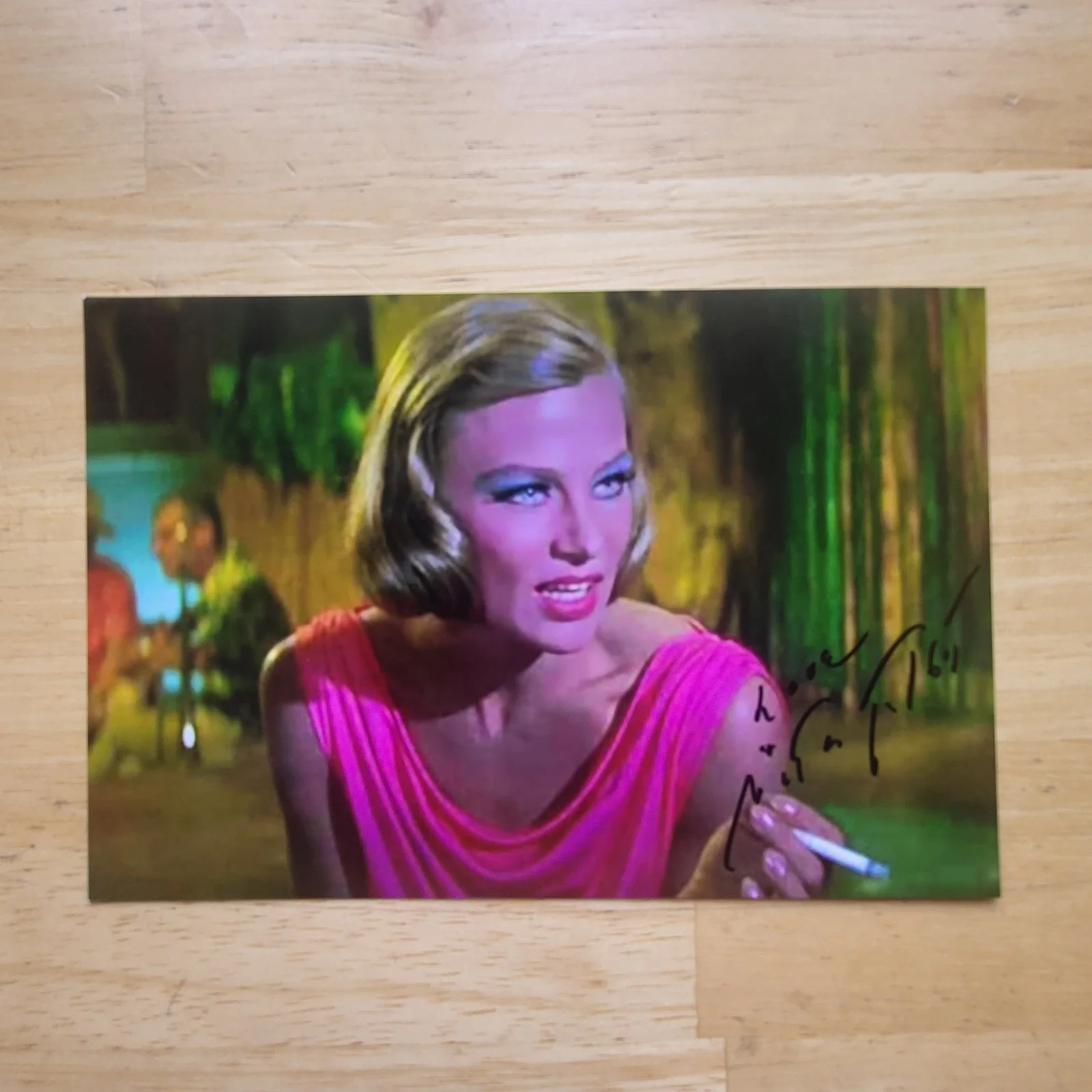 Nita Talbot — Nita Talbot Girl Happy Elvis Movie Hand Signed 4x6 Autograph A
