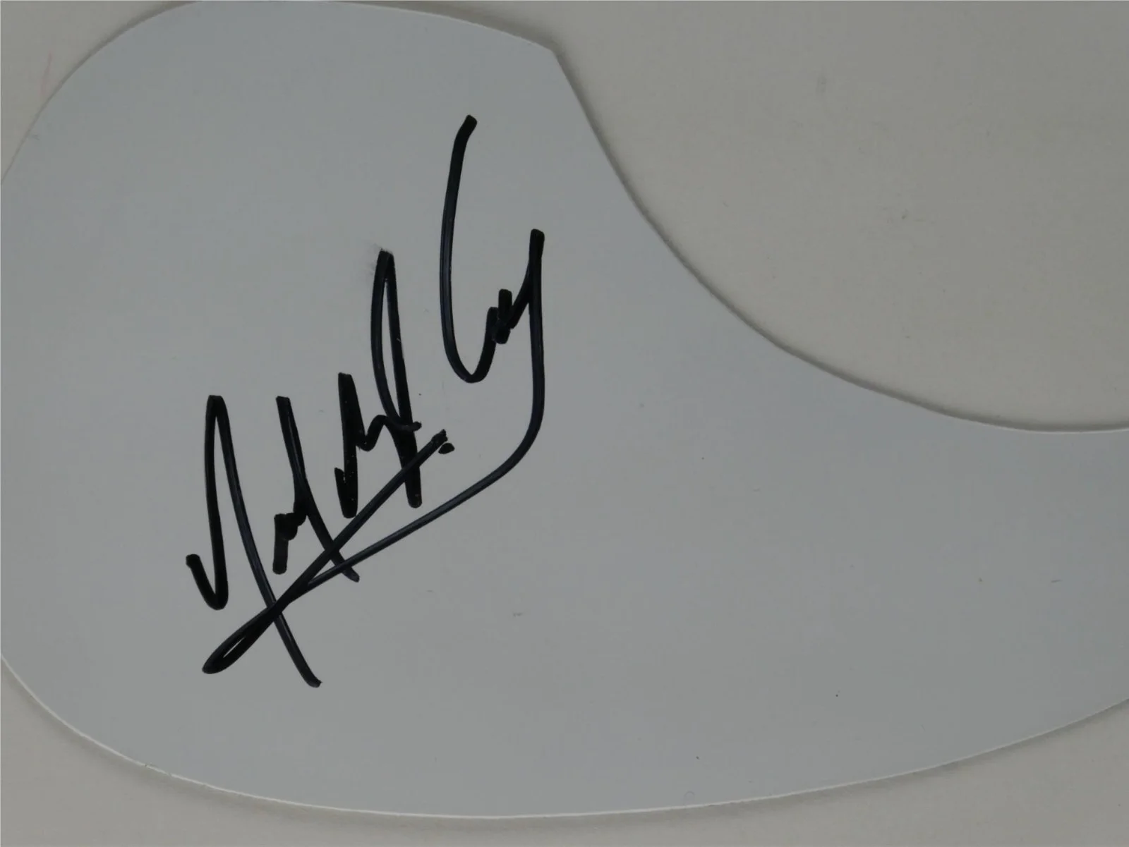 Neal McCoy Signed White Guitar Pickguard Autographed, image 2