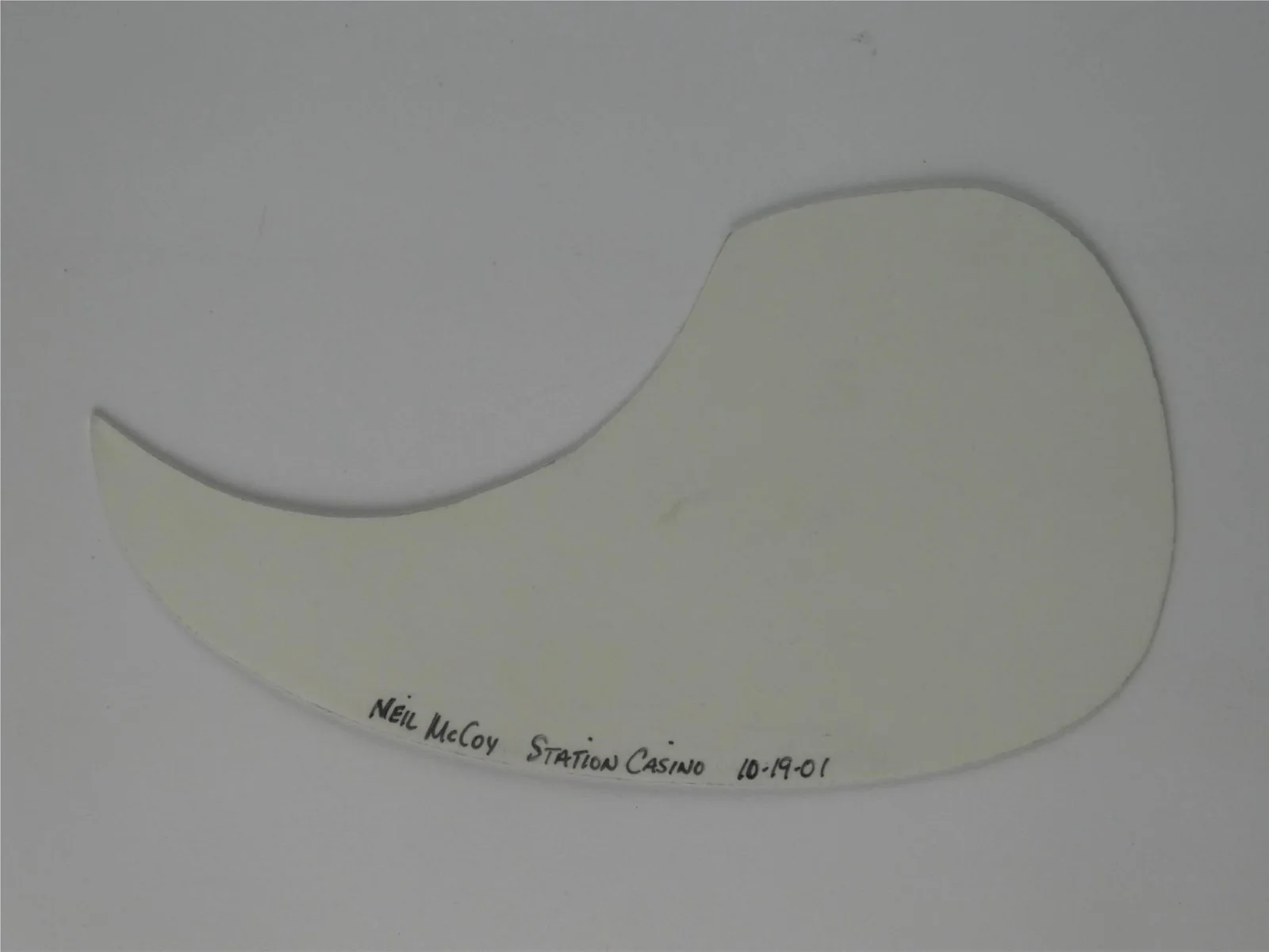 Neal McCoy Signed White Guitar Pickguard Autographed, image 3