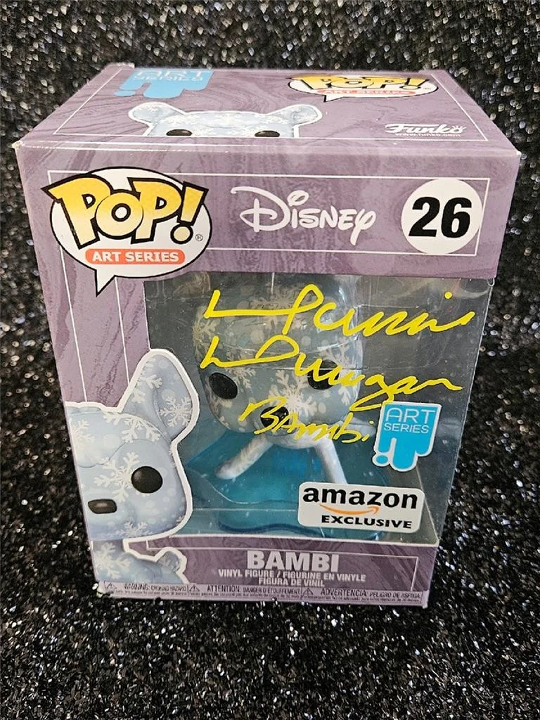 DONNIE DUNAGAN — DONNIE DUNAGAN HAND SIGNED AUTOGRAPHED FUNKO POP! INSCRIBED BAMBI DISNEY ART COA